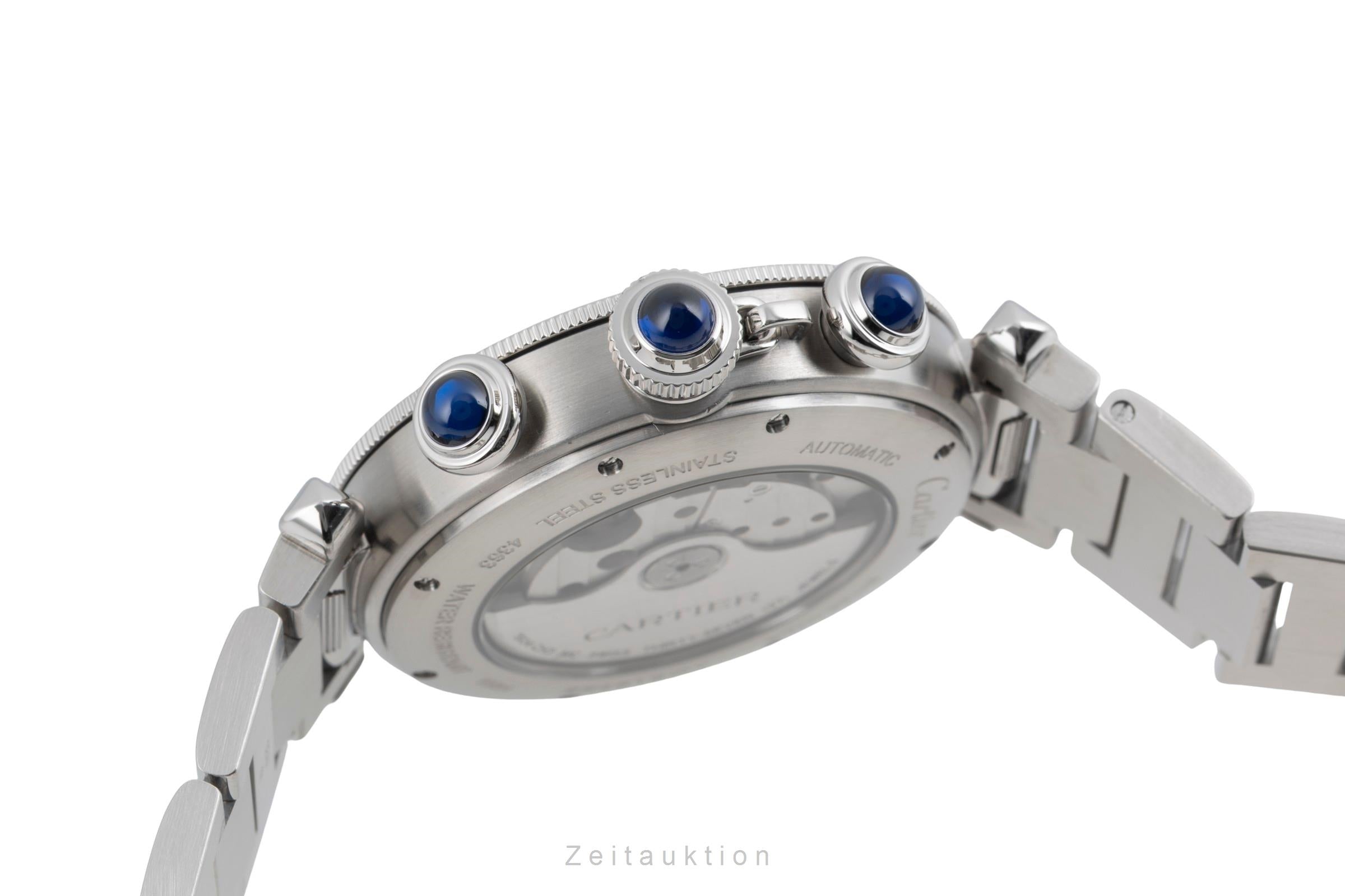 Cartier Pasha chronograph steel automatic men's watch WSPA0027  [2604564]
