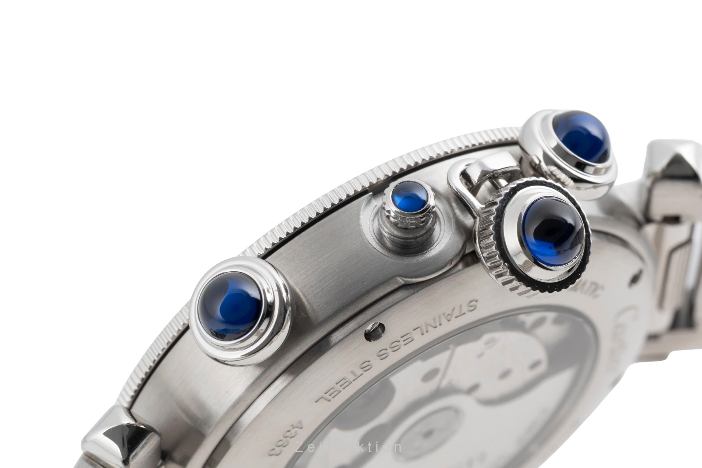 Cartier Pasha chronograph steel automatic men's watch WSPA0027  [2604564]