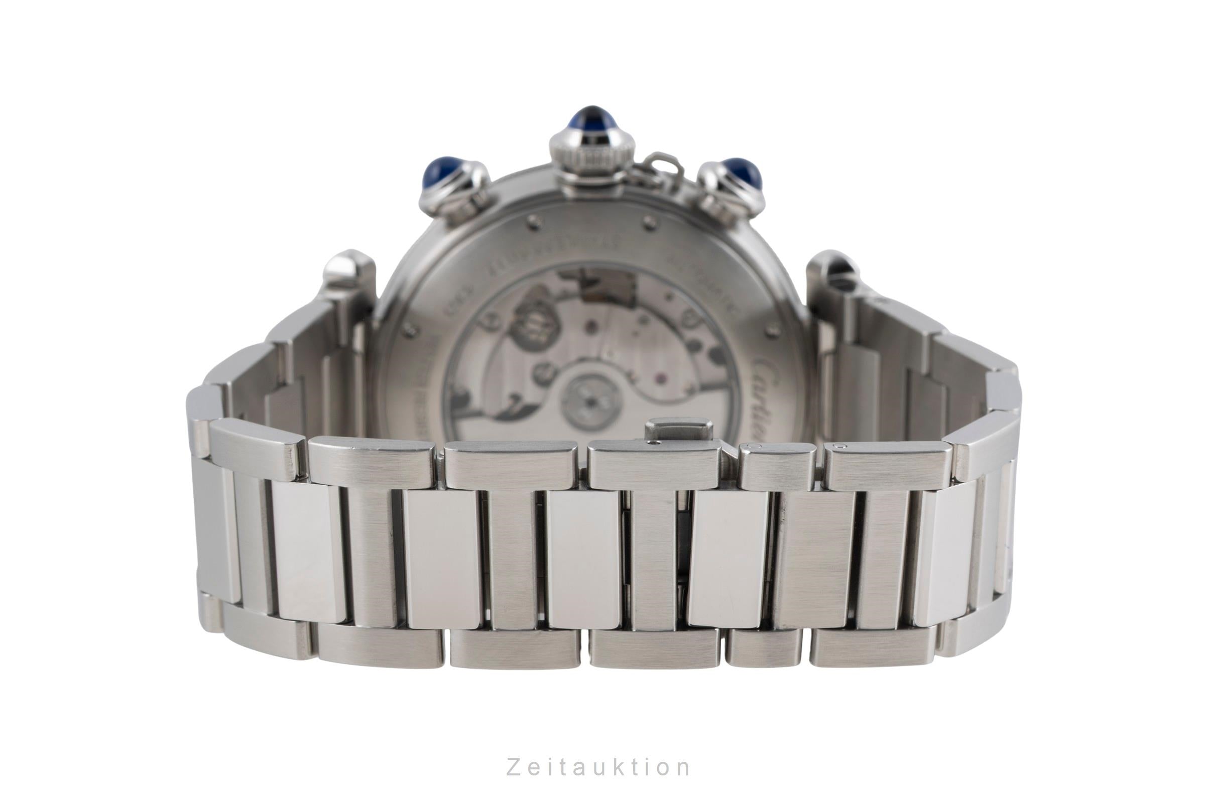 Cartier Pasha chronograph steel automatic men's watch WSPA0027  [2604564]