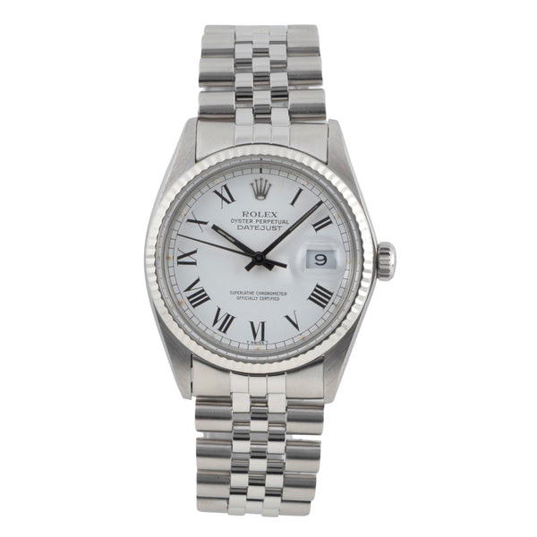 Rolex Datejust steel / white gold automatic men's watch 16014 Vintage  [2604567]