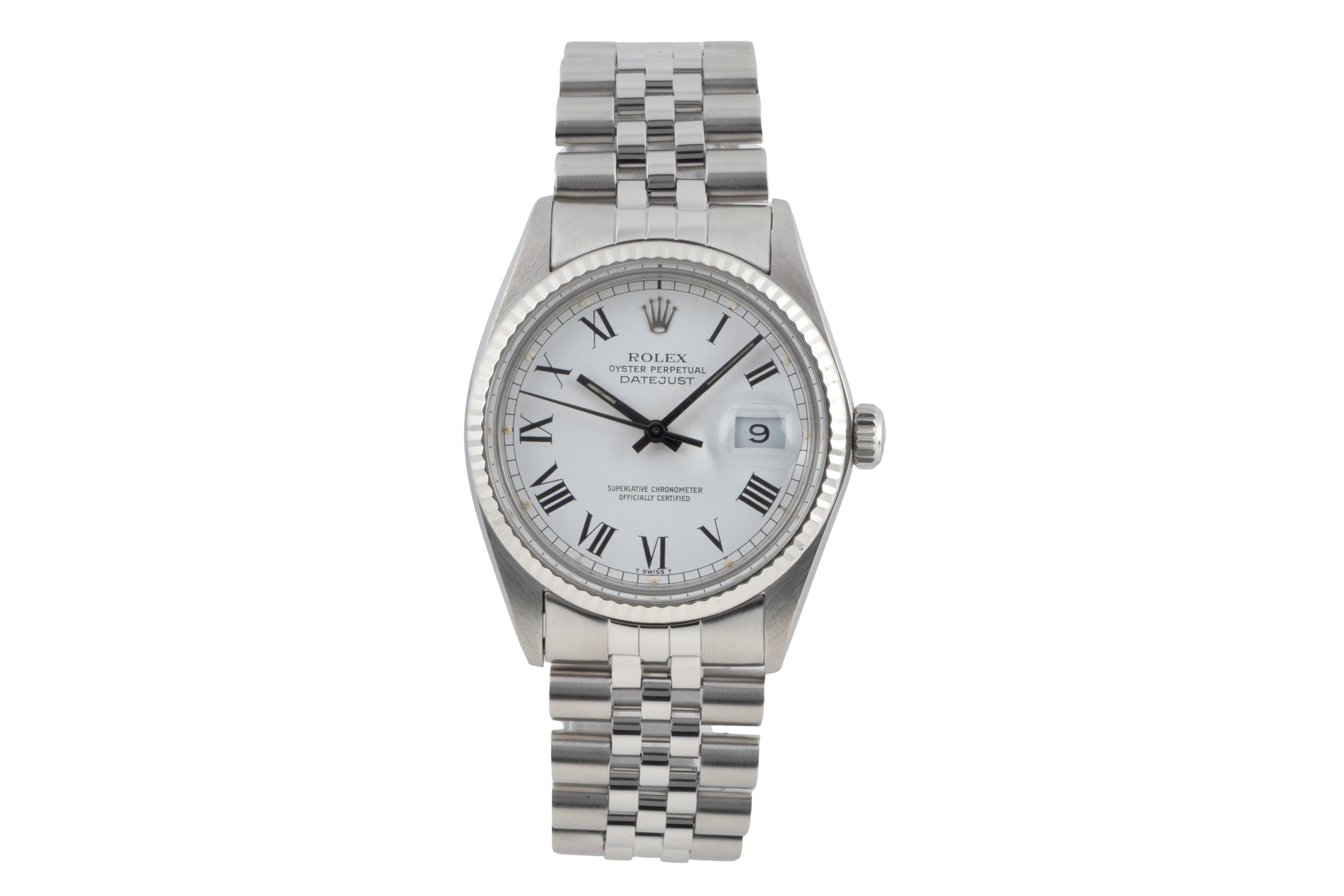 Rolex Datejust steel / white gold automatic men's watch 16014 Vintage  [2604567]