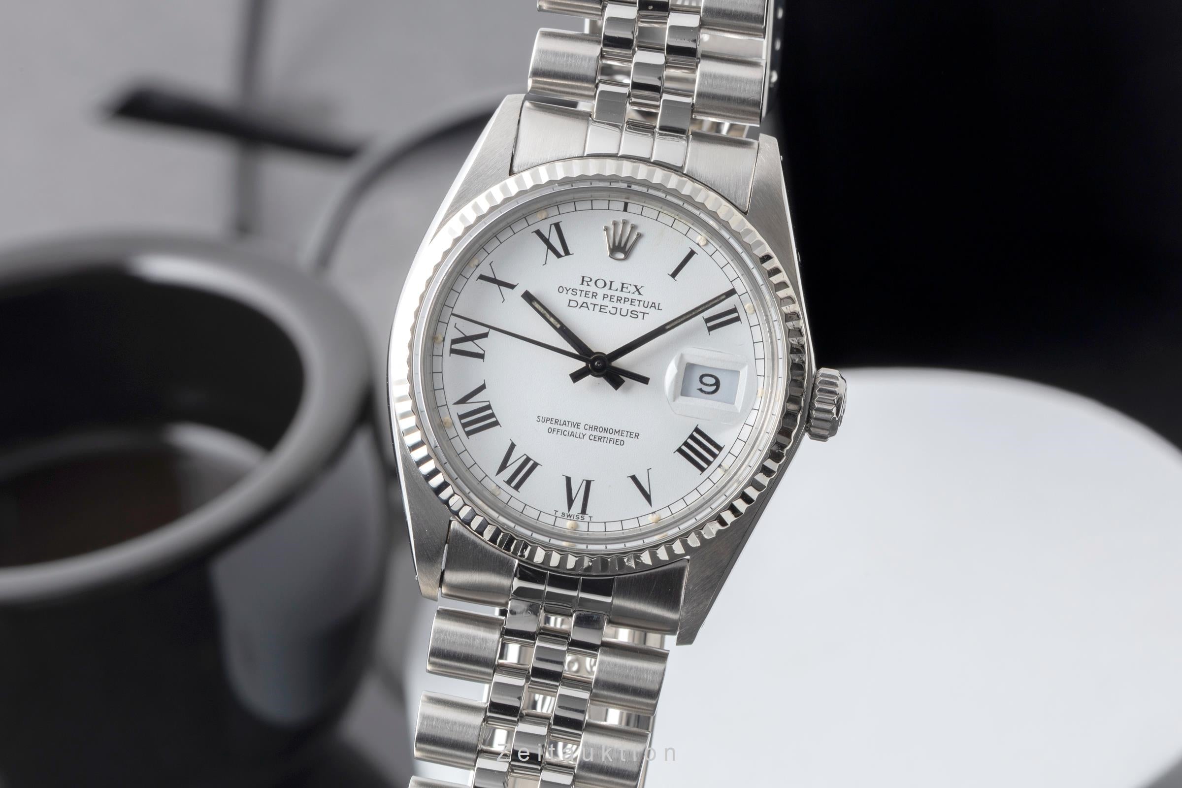 Rolex Datejust steel / white gold automatic men's watch 16014 Vintage  [2604567]