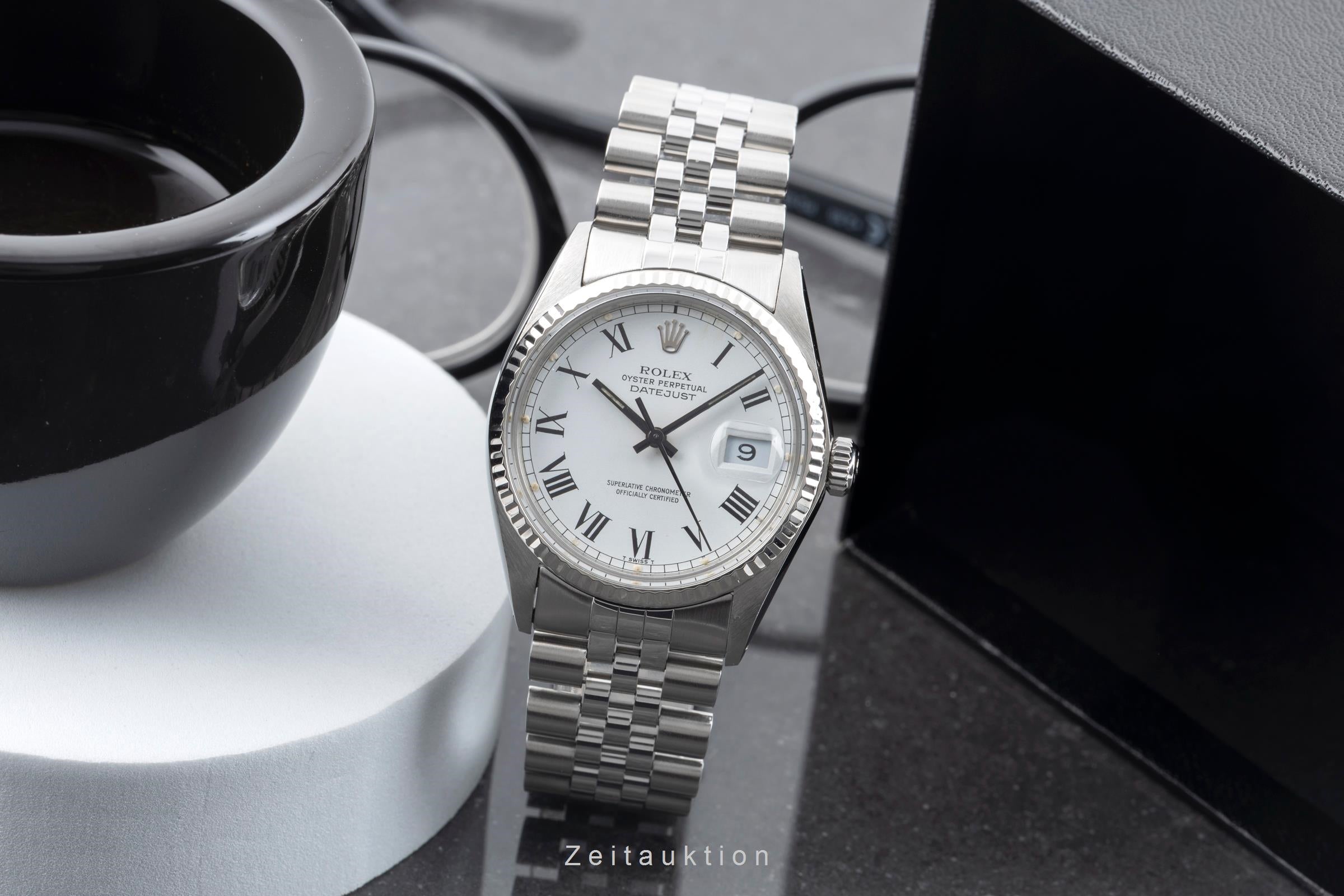 Rolex Datejust steel / white gold automatic men's watch 16014 Vintage  [2604567]
