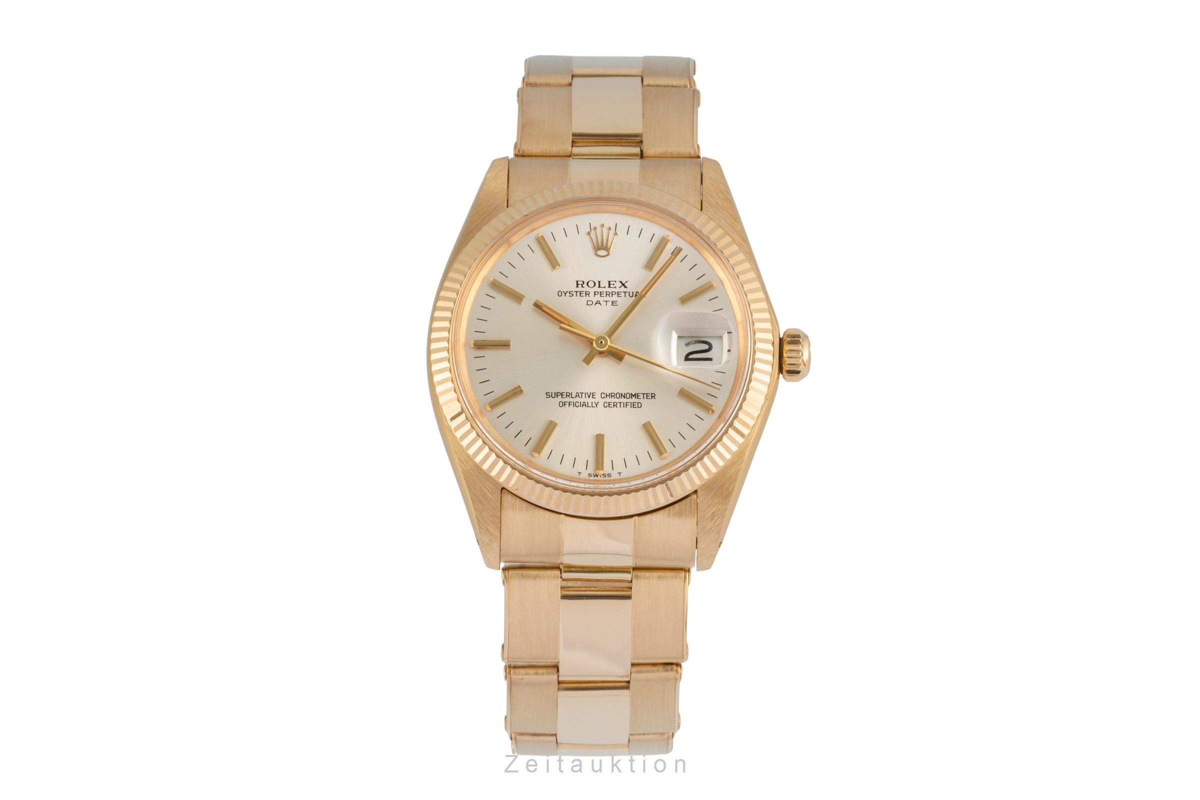 Rolex Date 18 ct gold automatic men's watch 1503 Vintage  [2604568]