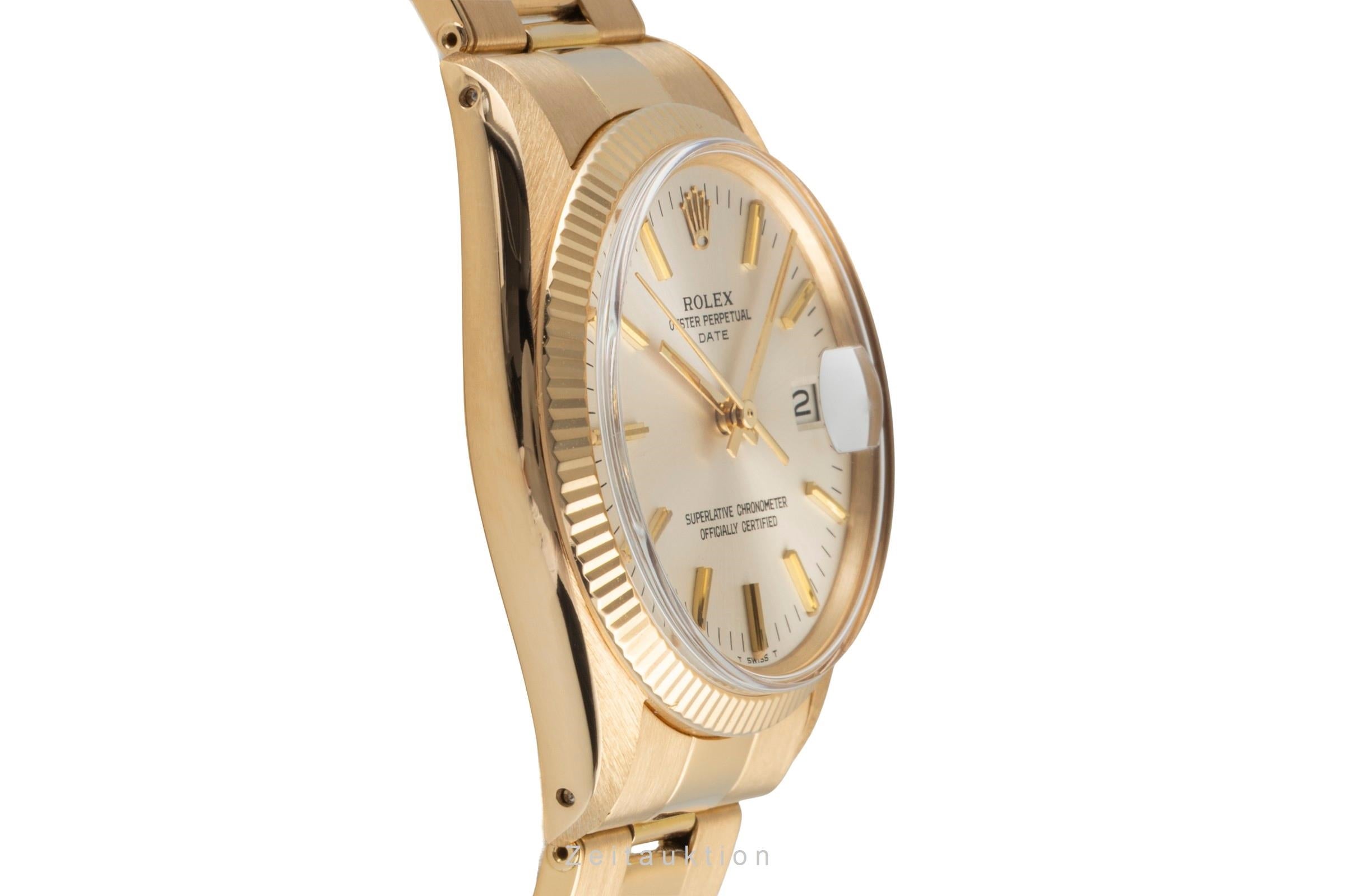 Rolex Date 18 ct gold automatic men's watch 1503 Vintage  [2604568]
