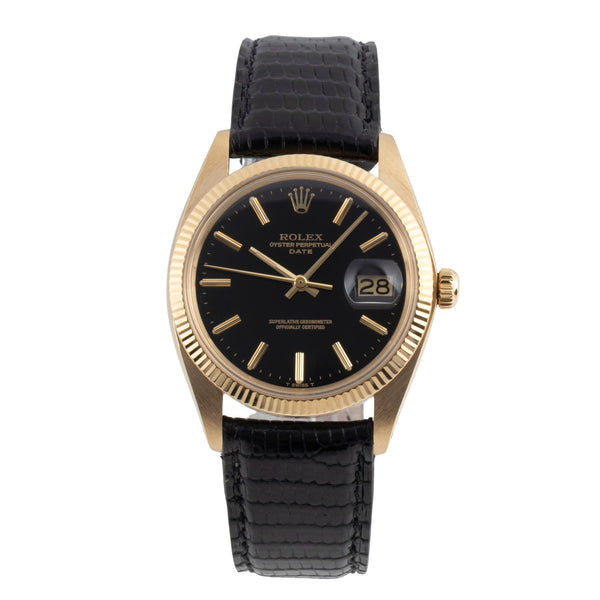 Rolex Date oro de 18 quilates automático reloj para caballeros 1503 Vintage  [2604569]
