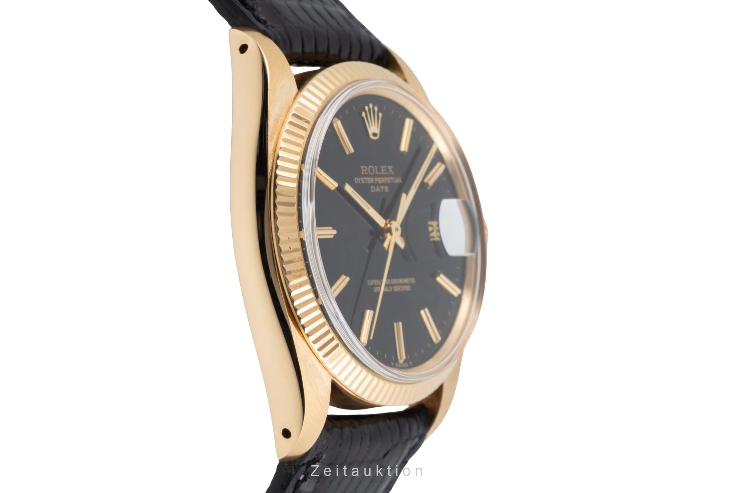 Rolex Date oro de 18 quilates automático reloj para caballeros 1503 Vintage  [2604569]