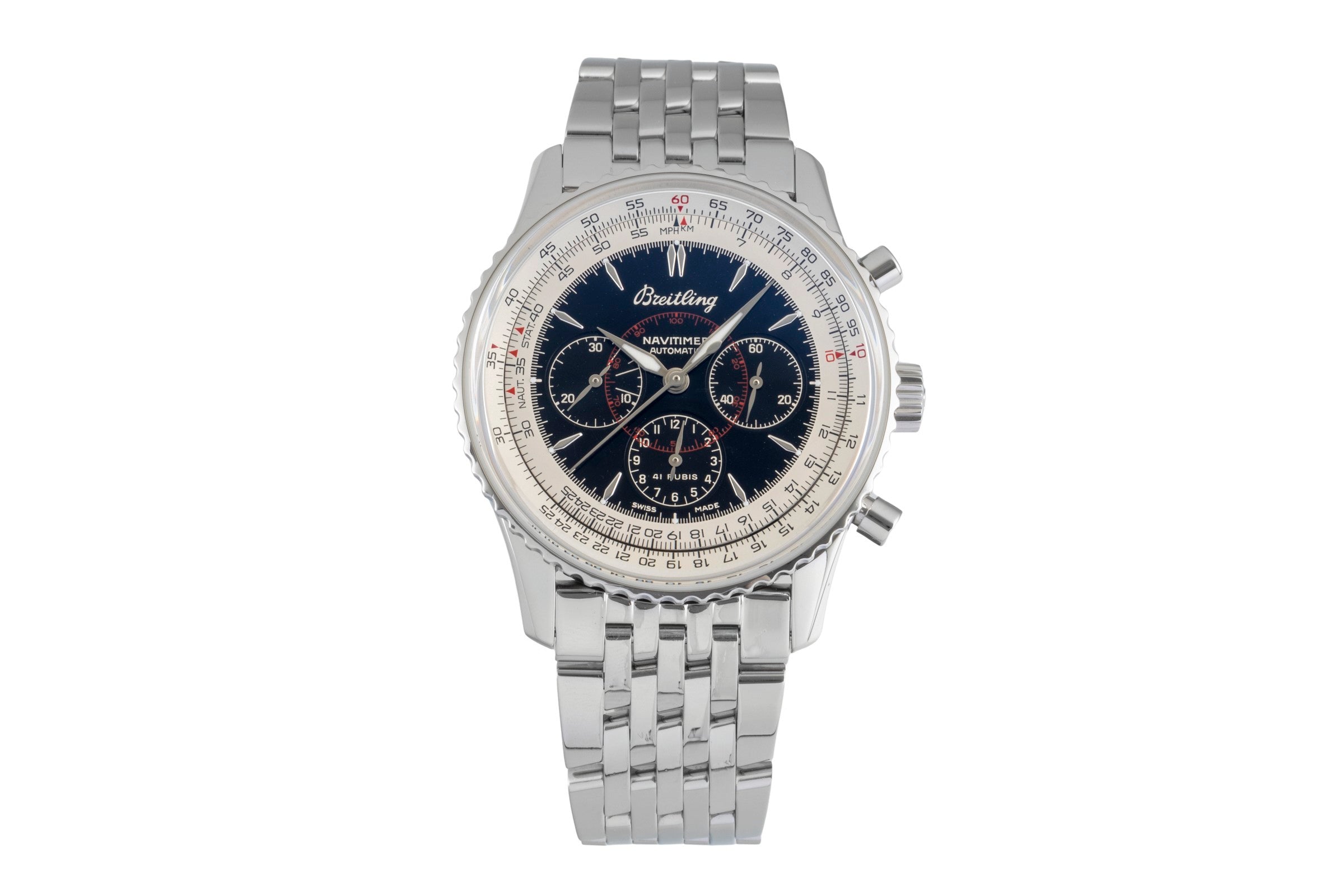 Breitling Montbrillant chronograph steel automatic men's watch A30030.2  [2604571]