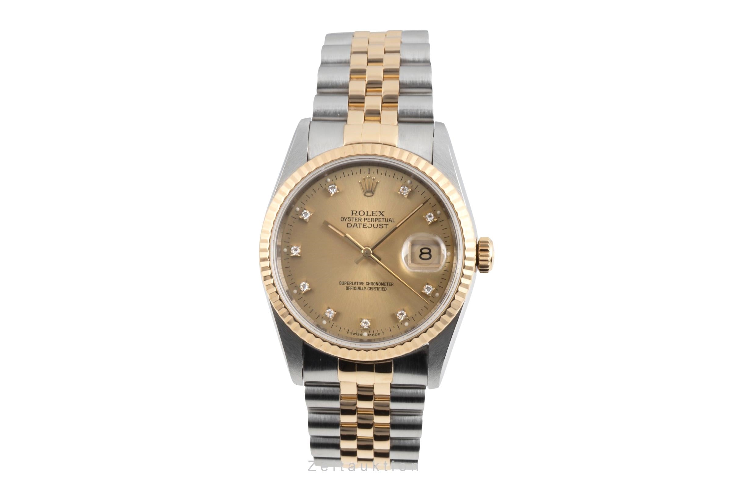 Rolex Datejust acier / or  automatique montre pour hommes 16233 LP: 17350EUR  [2604574]