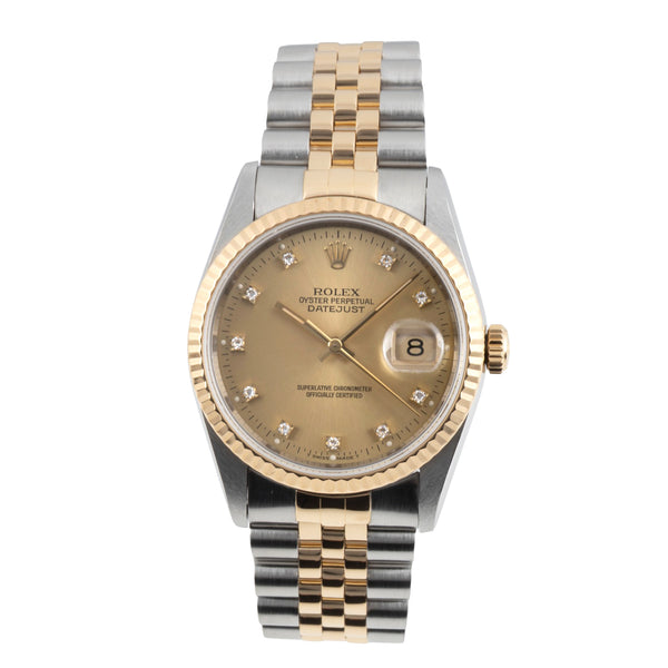 Rolex Datejust acier / or  automatique montre pour hommes 16233 LP: 17350EUR  [2604574]