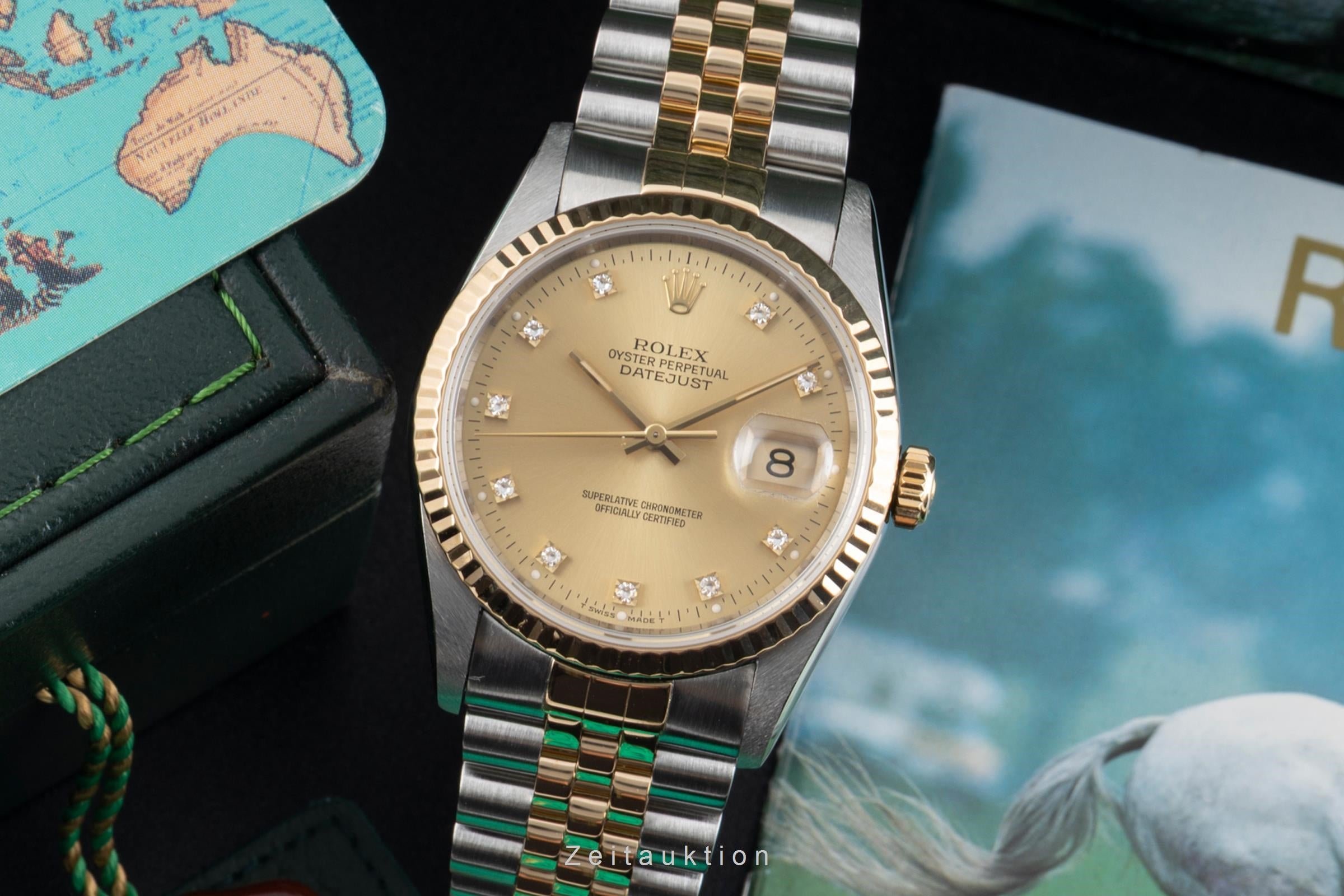 Rolex Datejust acier / or  automatique montre pour hommes 16233 LP: 17350EUR  [2604574]