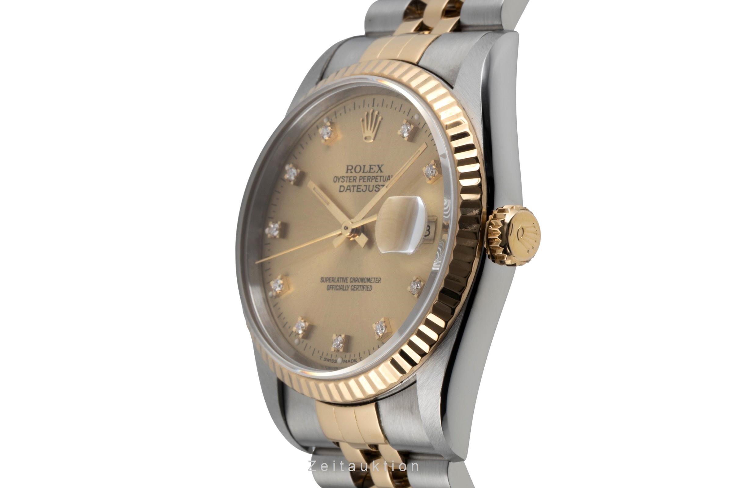 Rolex Datejust acier / or  automatique montre pour hommes 16233 LP: 17350EUR  [2604574]