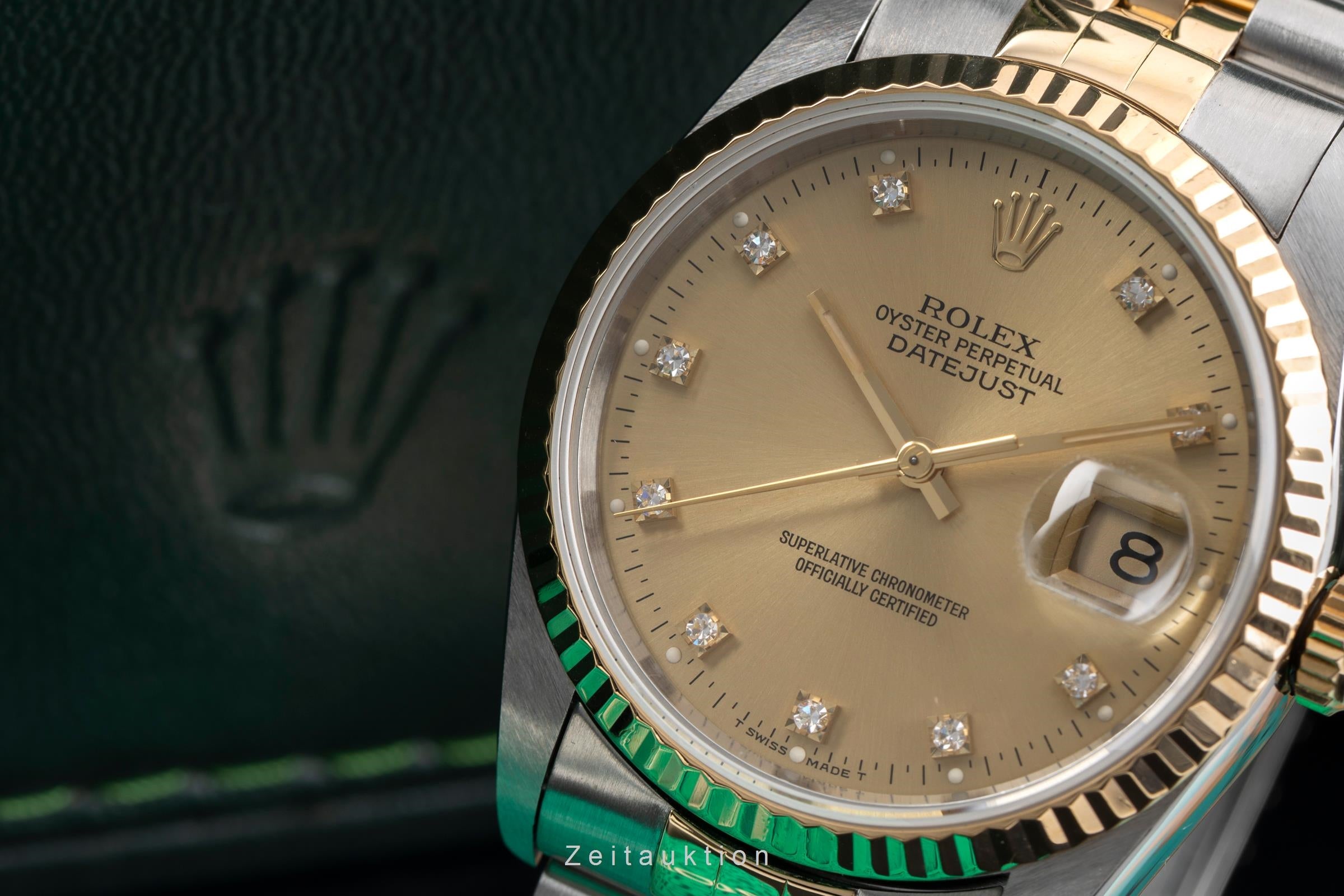 Rolex Datejust acier / or  automatique montre pour hommes 16233 LP: 17350EUR  [2604574]