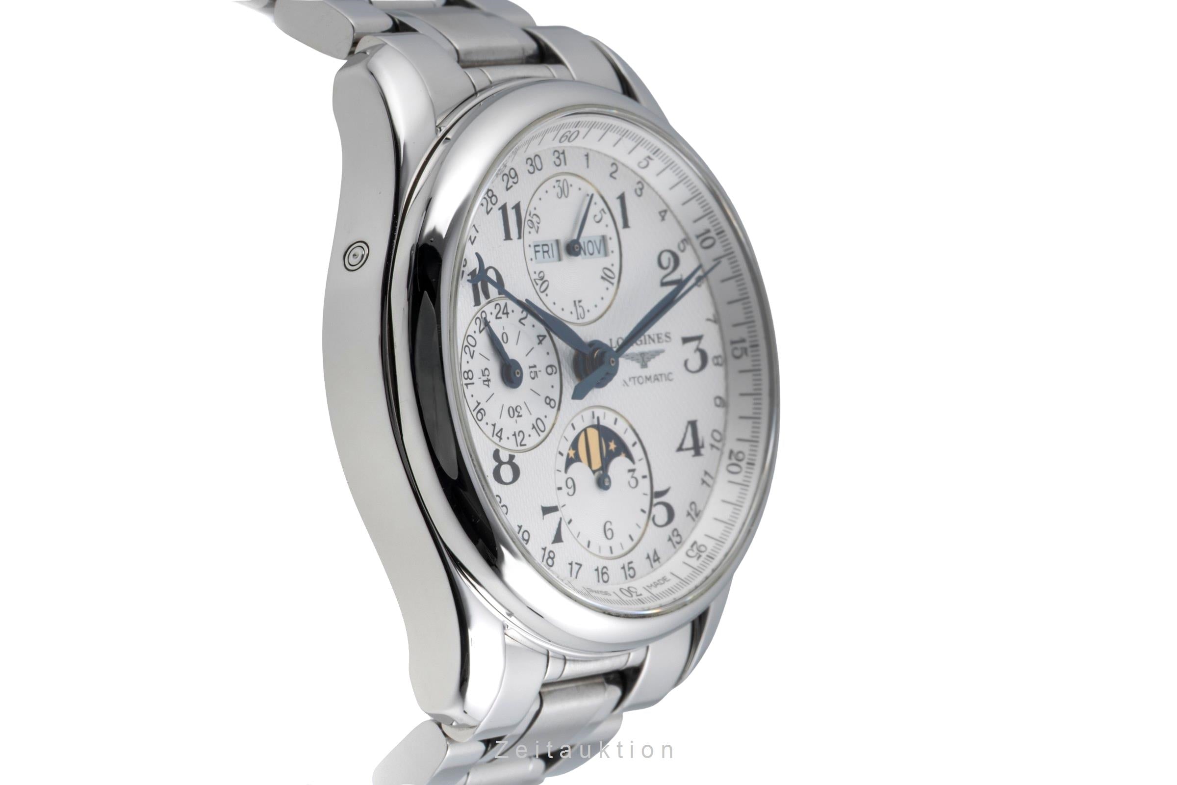 Longines Master Collection cronógrafo acero automático reloj para caballeros L2.673.4.78.5 LP: 3850EUR  [2604582]
