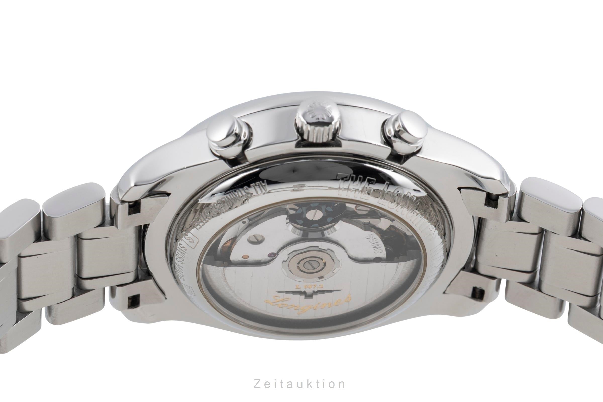 Longines Master Collection cronógrafo acero automático reloj para caballeros L2.673.4.78.5 LP: 3850EUR  [2604582]