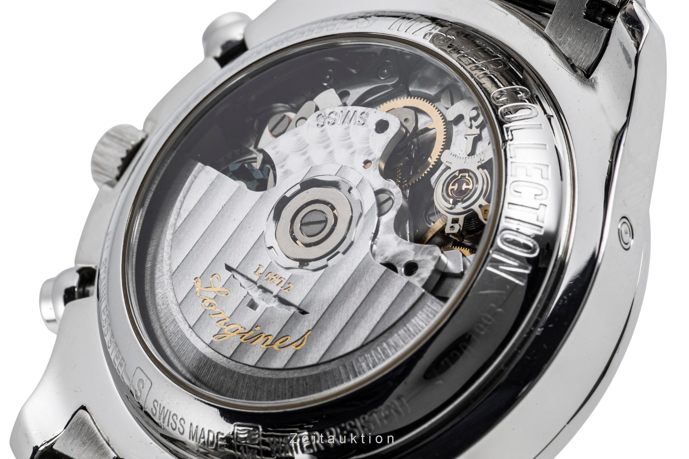 Longines Master Collection cronógrafo acero automático reloj para caballeros L2.673.4.78.5 LP: 3850EUR  [2604582]