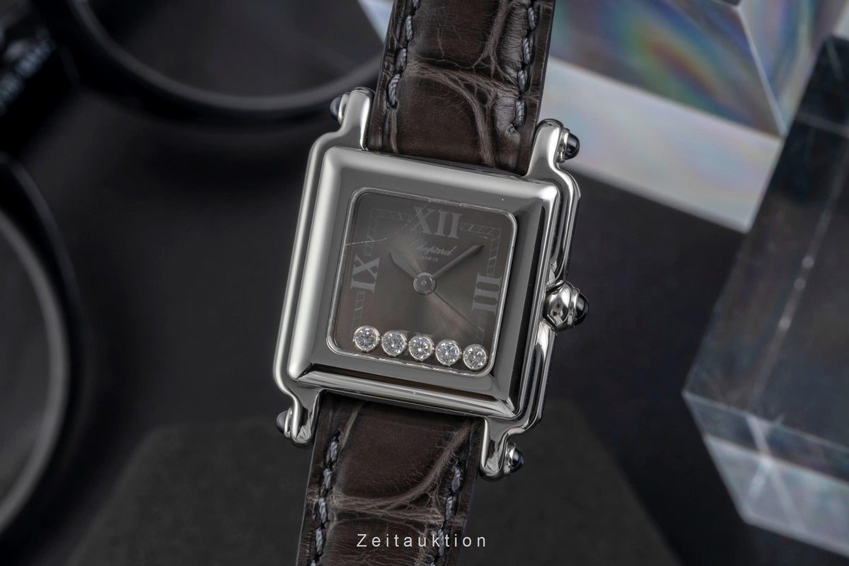 Chopard Happy Sport Diamanten Edelstahl Damenuhr Ref. 27/8892-23 Klassiker [2604590]