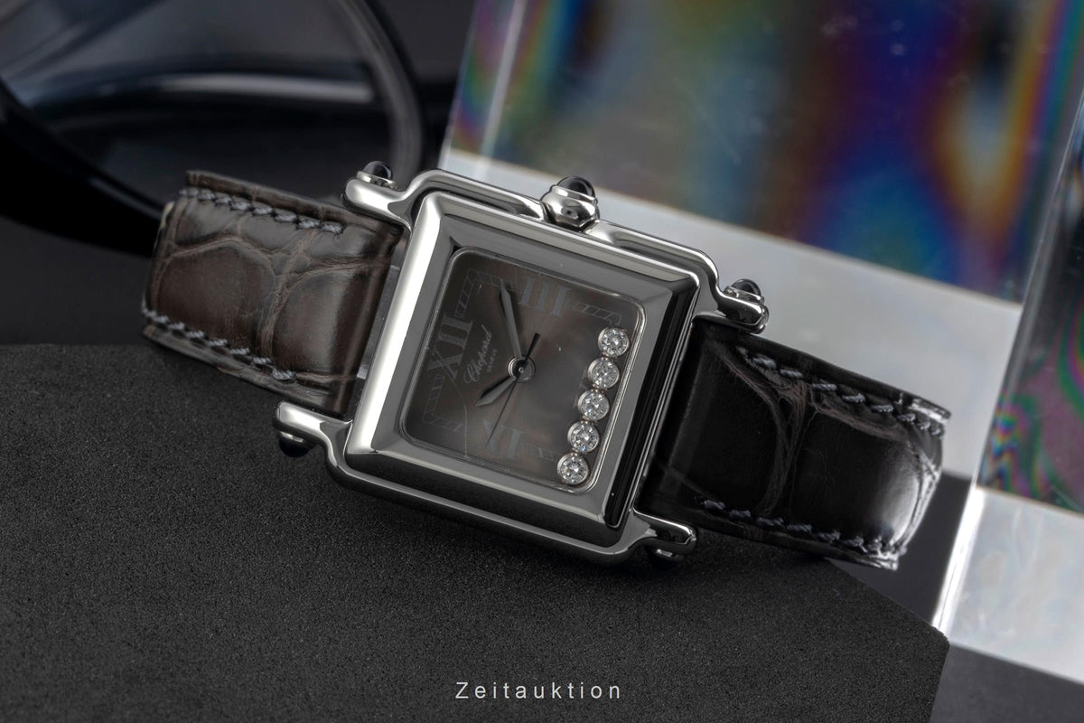 Chopard Happy Sport Diamanten Edelstahl Damenuhr Ref. 27/8892-23 Klassiker [2604590]