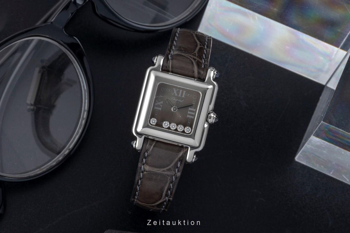 Chopard Happy Sport Diamanten Edelstahl Damenuhr Ref. 27/8892-23 Klassiker [2604590]
