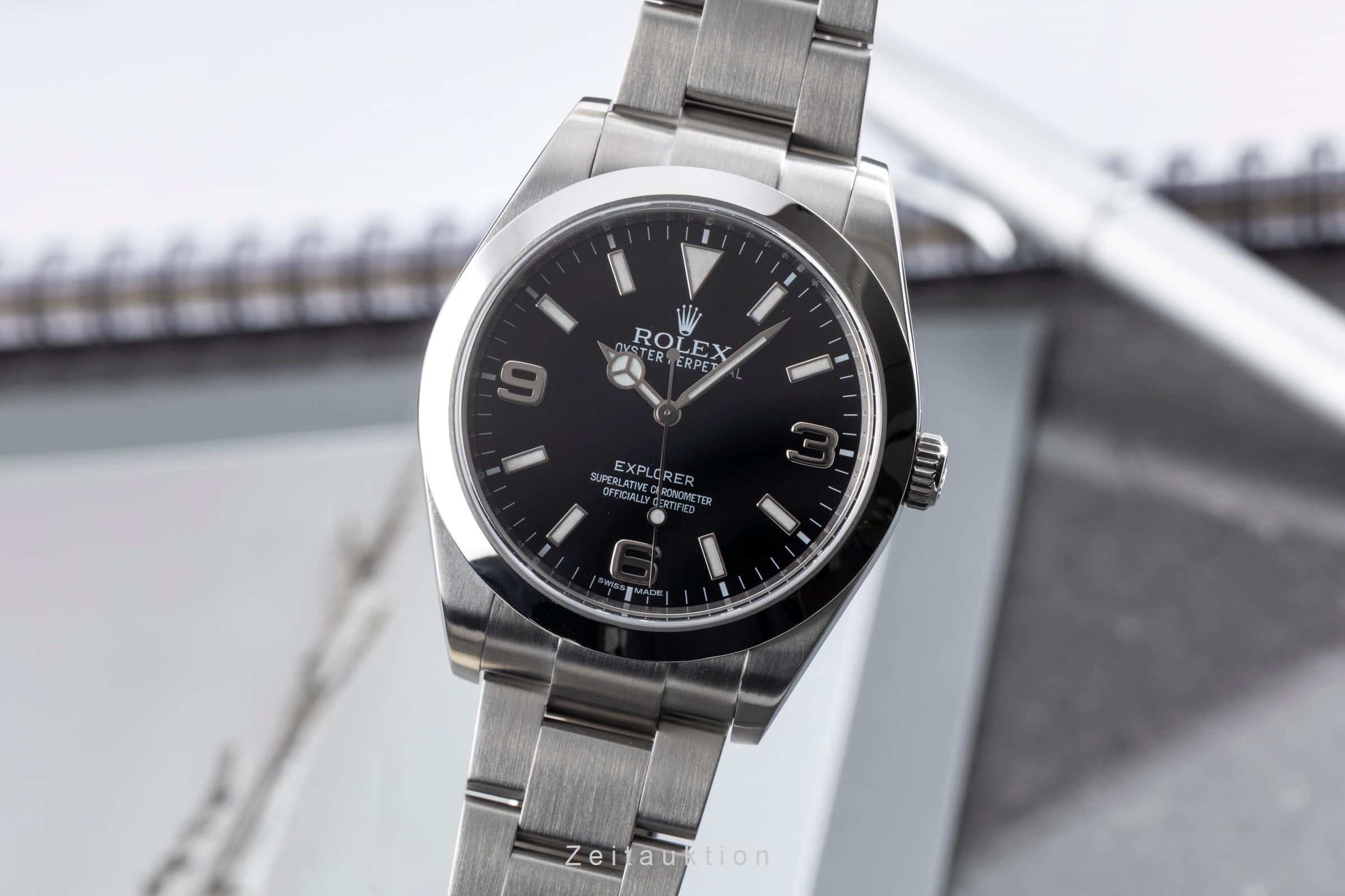 Rolex Explorer 39 Oyster Perpetual Edelstahl Automatik Herrenuhr Ref. 214270 [2604592]