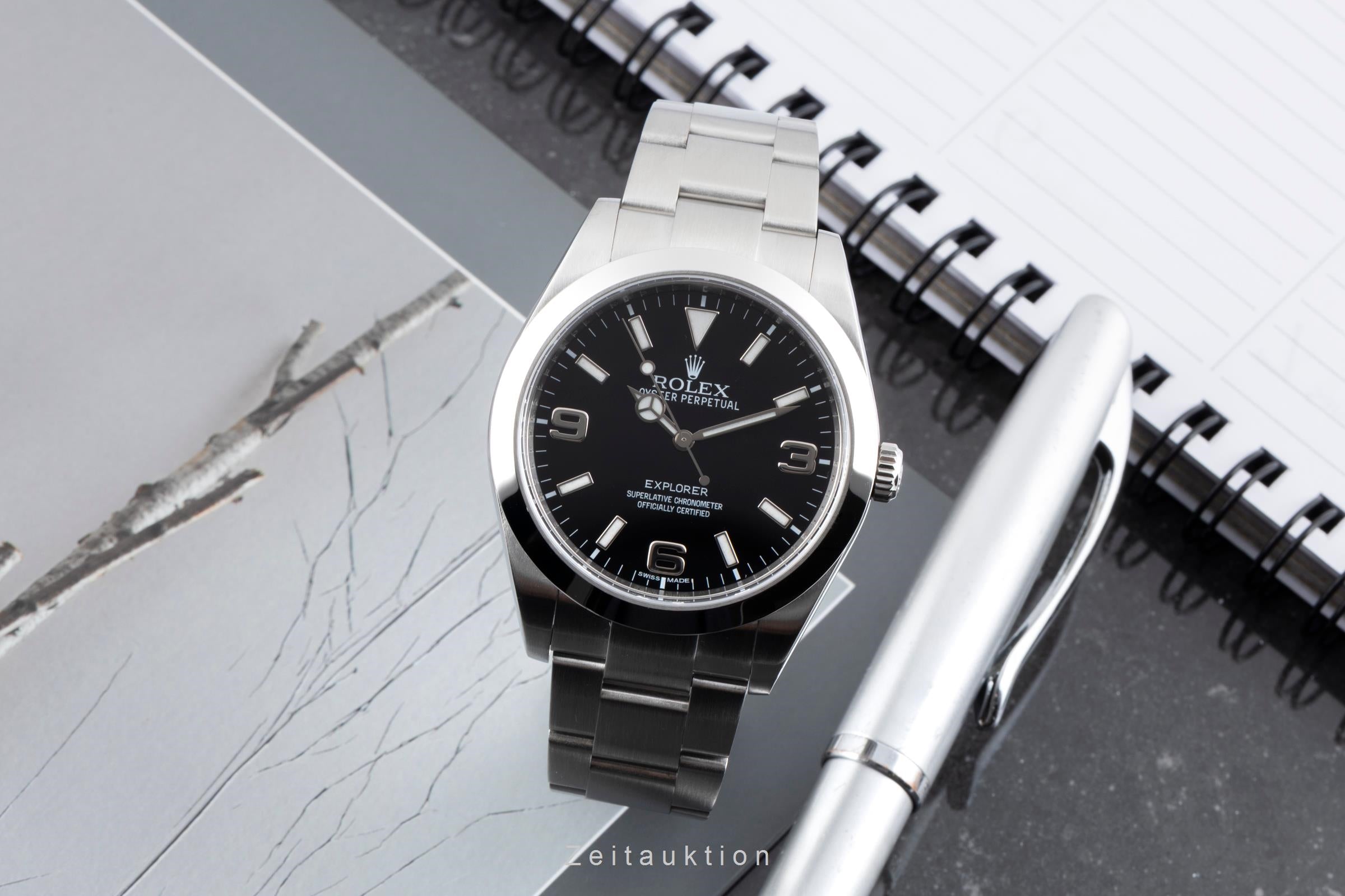 Rolex Explorer acero automático reloj para caballeros 214270  [2604592]