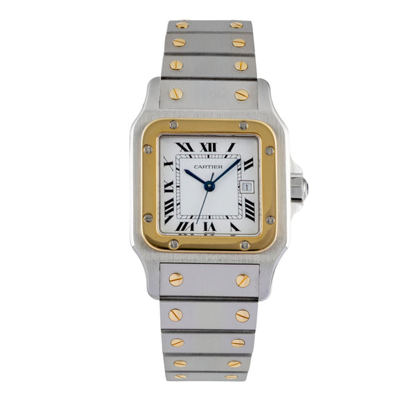 Cartier Santos steel / gold automatic men's watch 2961  [2604594]