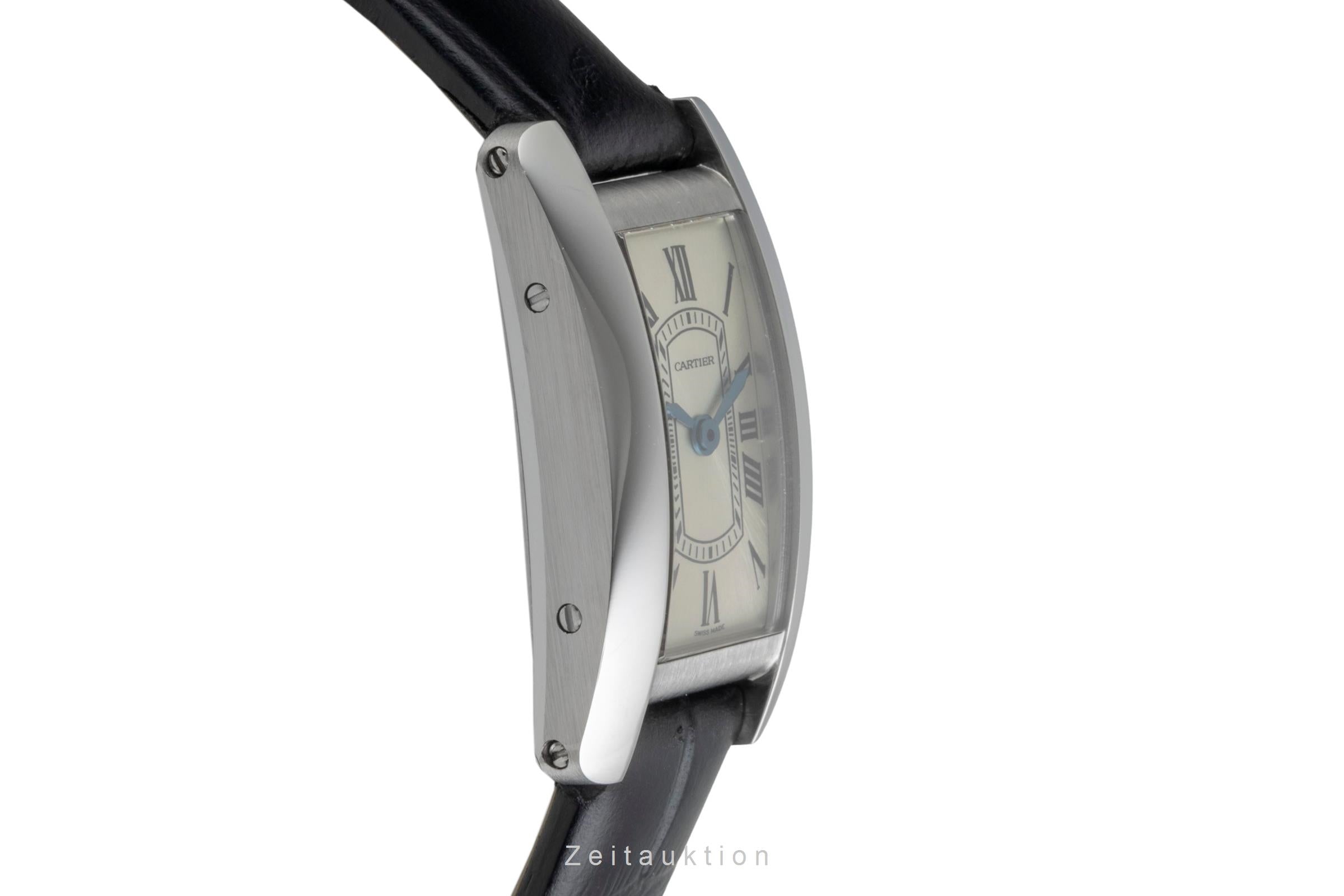 Cartier Tank Américaine Stahl Quarz Damenuhr Ref. WSTA0081 Papiere Klassiker  [2604595]