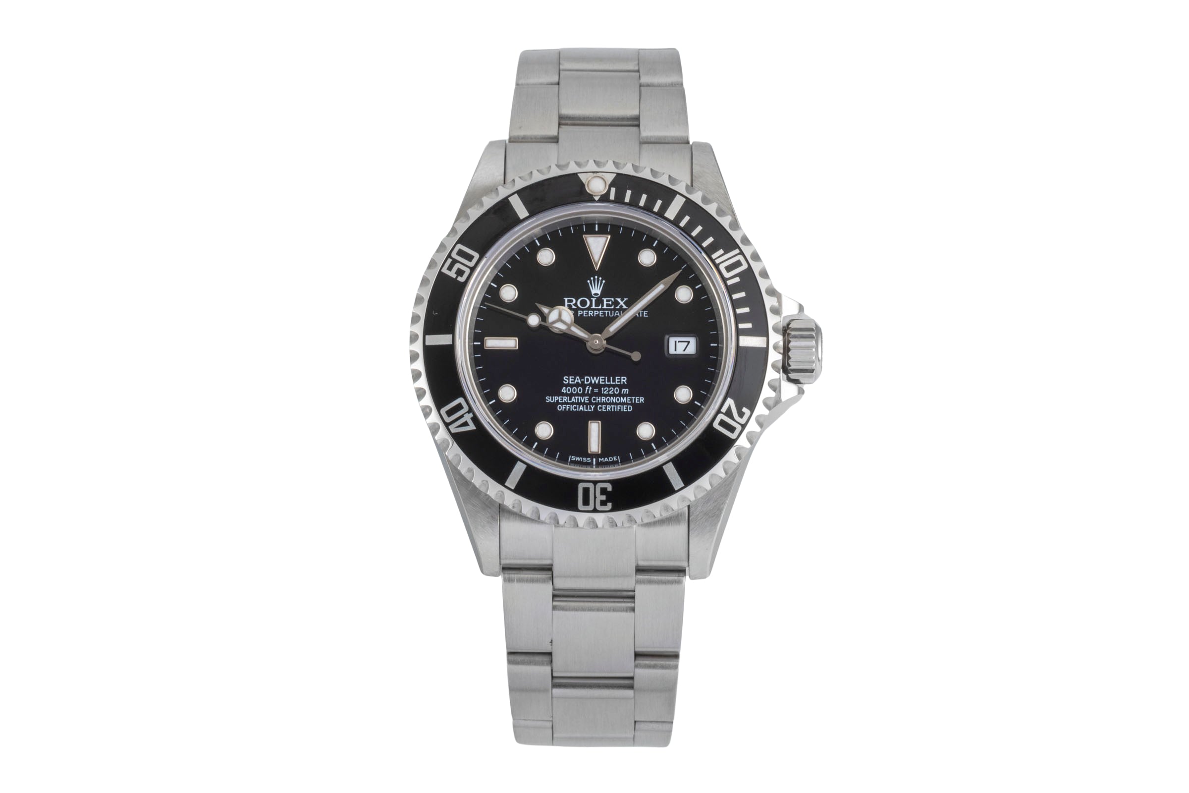 Rolex Sea-Dweller 4000ft Oyster Edelstahl Automatik Herrenuhr Ref 16600 B&P 2006 [2604600]