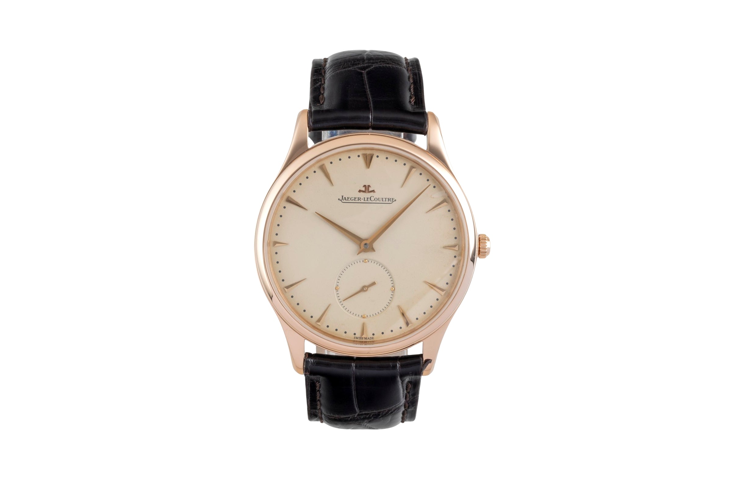 Jaeger LeCoultre Master Ultra Thin oro rosado de 18 quilates automático reloj para caballeros Q1352520  174.2.90.S  [2604601]