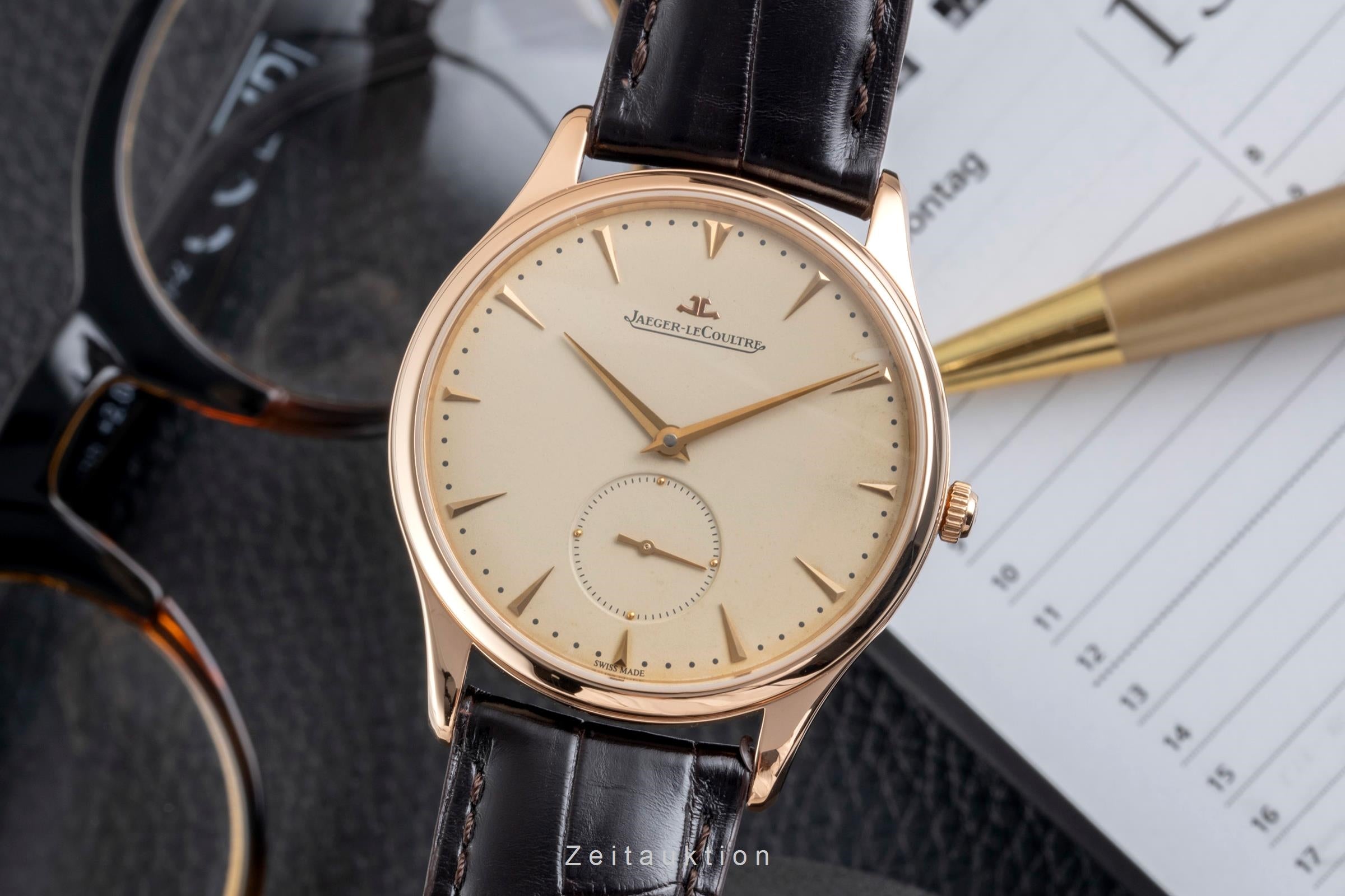 Jaeger LeCoultre Master Ultra Thin 18 ct red gold automatic men's watch Q1352520  174.2.90.S  [2604601]