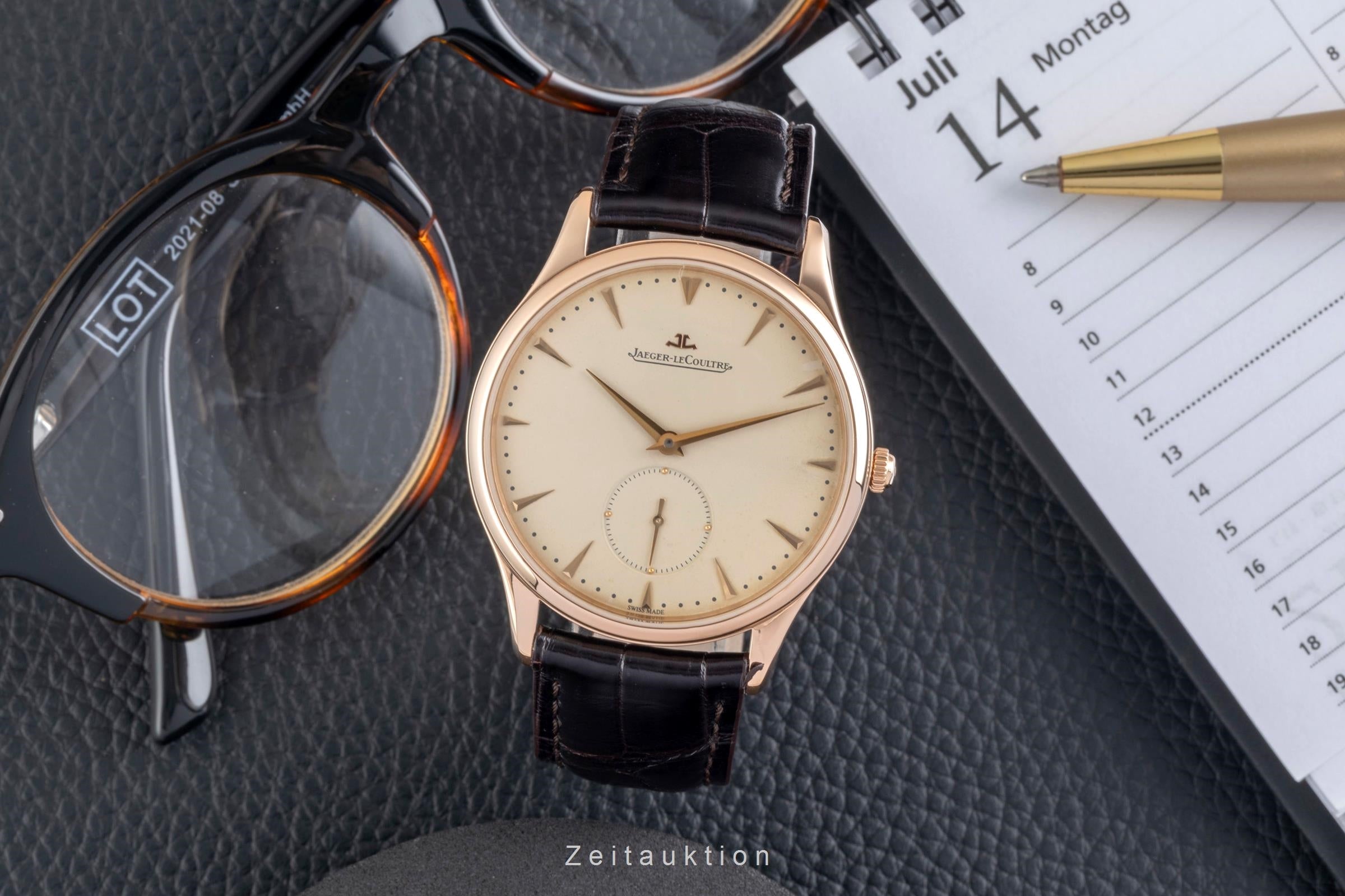 Jaeger LeCoultre Master Ultra Thin 18 ct red gold automatic men's watch Q1352520  174.2.90.S  [2604601]