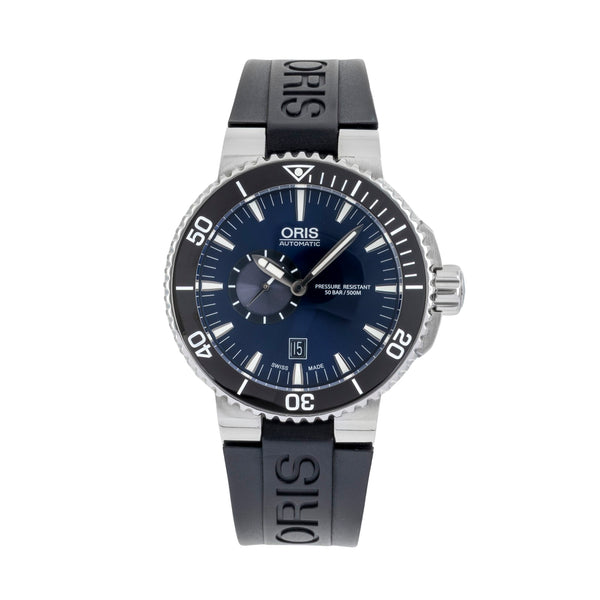 Oris Aquis Date acero automático reloj para caballeros 01 743 7673 4135-07 8 26 01PEB LP: 2200EUR  [2604605]