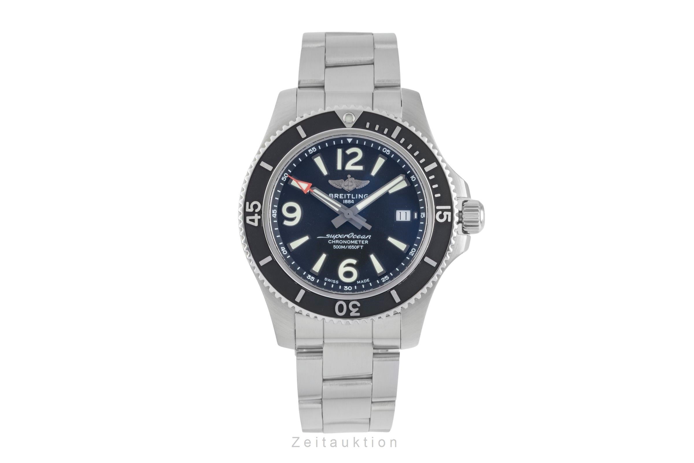 Breitling Superocean acier automatique montre pour hommes A17366021B1A1  [2604609]