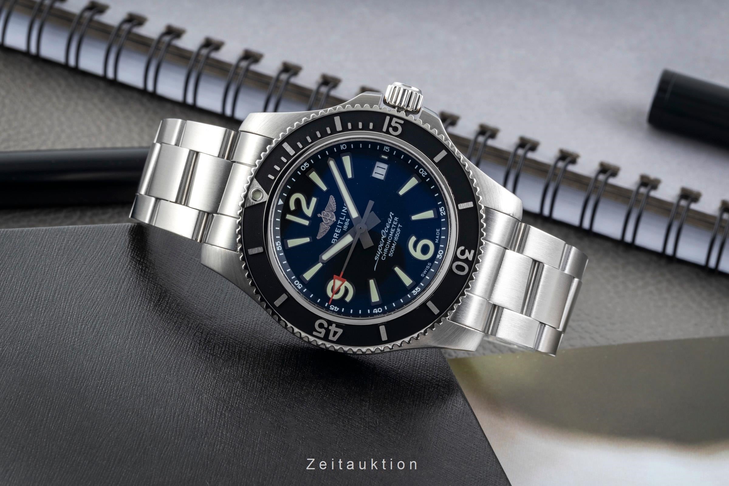 Breitling Superocean acier automatique montre pour hommes A17366021B1A1  [2604609]