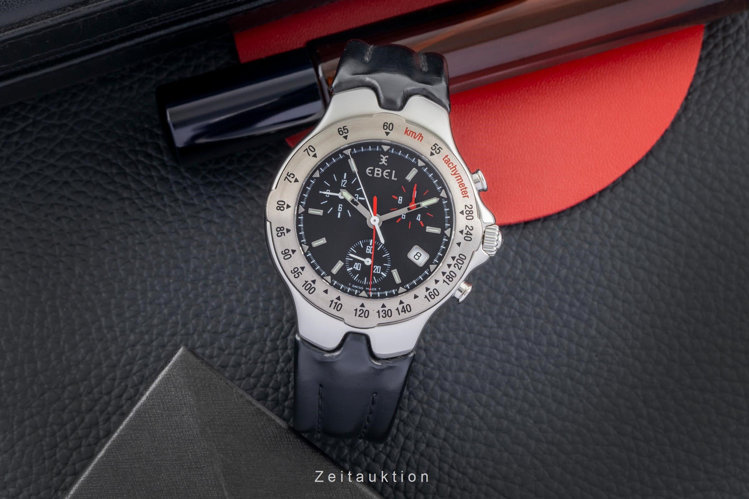 Ebel Sportwave cronógrafo acero / titanio cuarzo reloj para caballeros E9251642  [2604612]