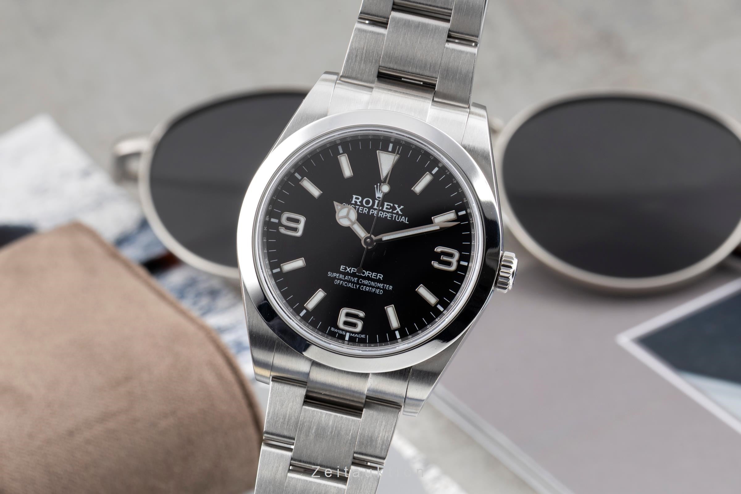 Rolex Explorer steel automatic men's watch 214270  [2604616]