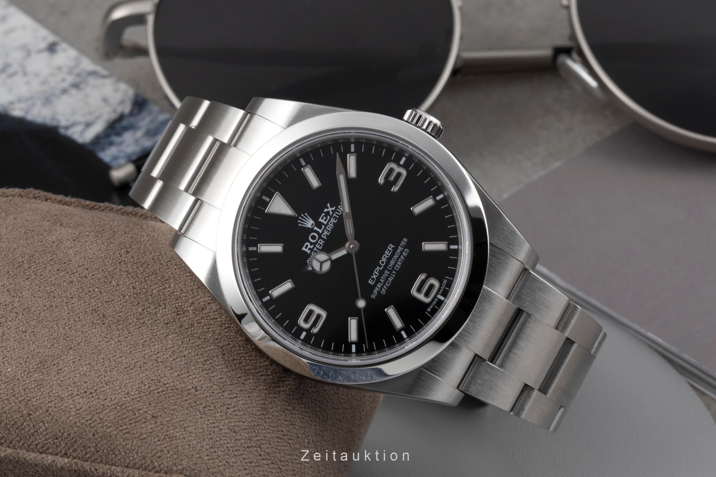 Rolex Explorer steel automatic men's watch 214270  [2604616]