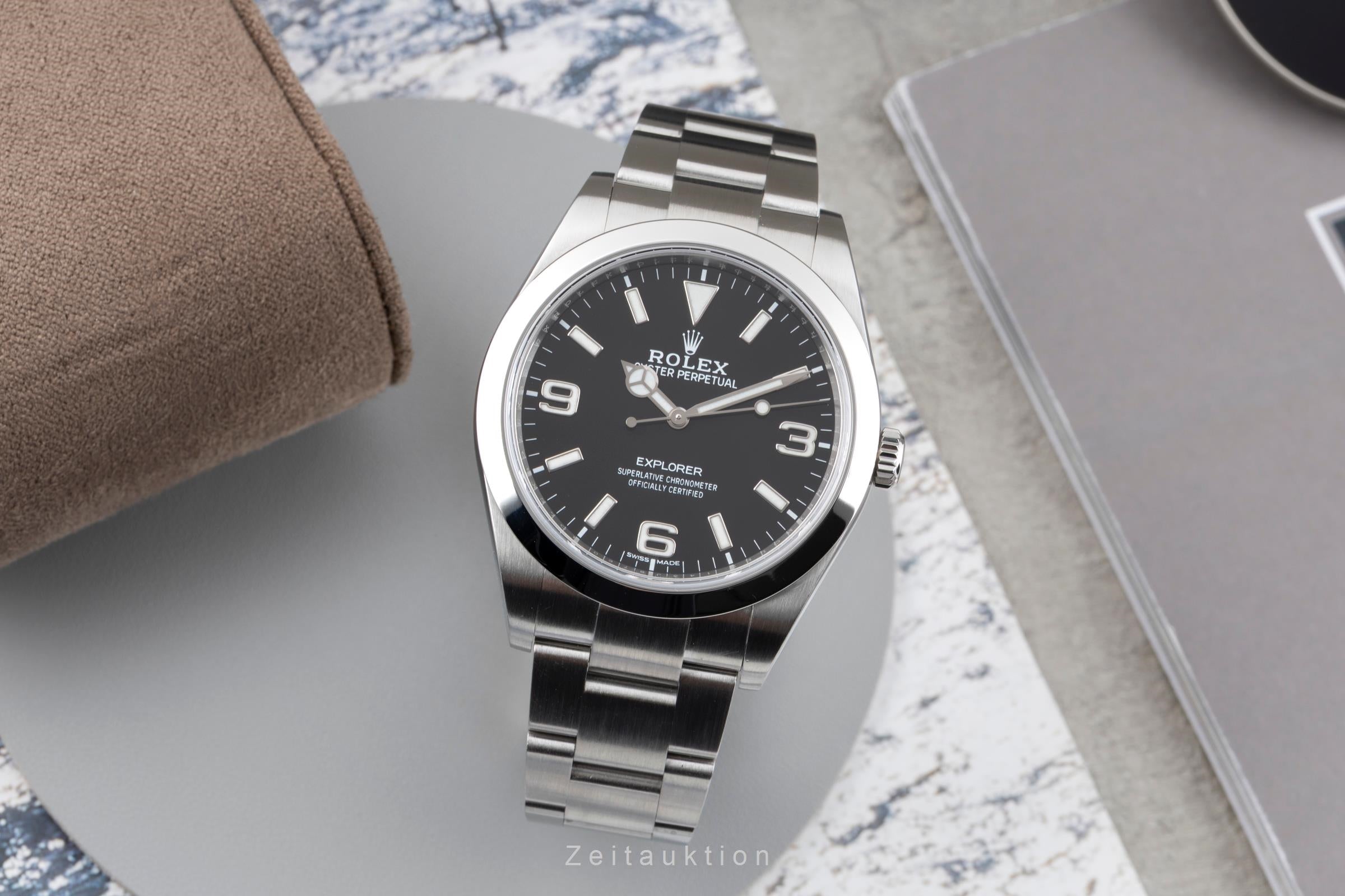 Rolex Explorer steel automatic men's watch 214270  [2604616]