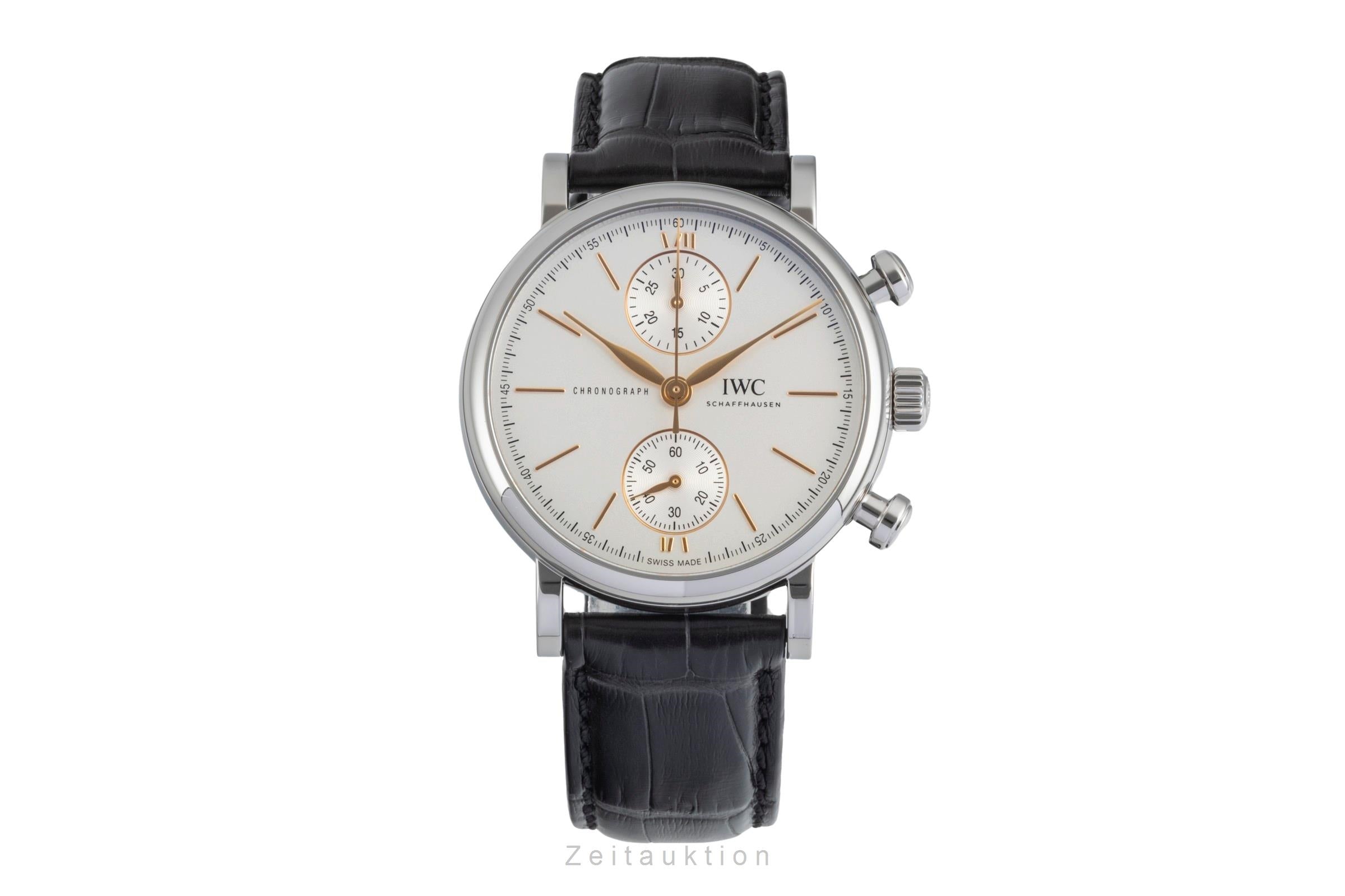 IWC Portofino cronógrafo acero automático reloj para caballeros IW391406 LP: 6800EUR  [2604618]