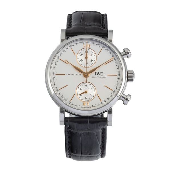 IWC Portofino cronógrafo acero automático reloj para caballeros IW391406 LP: 6800EUR  [2604618]