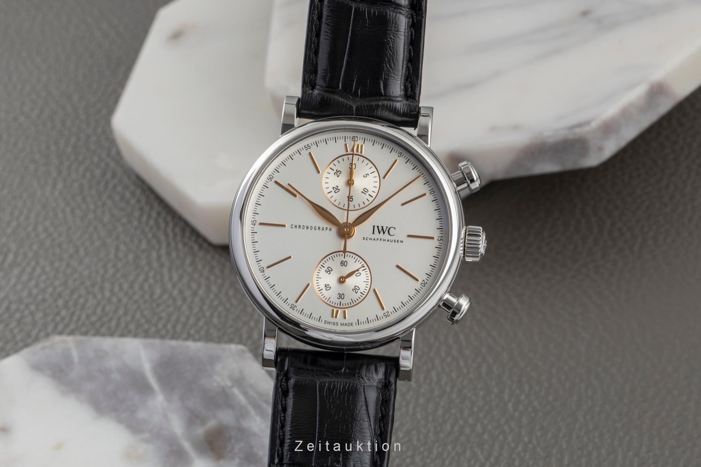 IWC Portofino cronógrafo acero automático reloj para caballeros IW391406 LP: 6800EUR  [2604618]