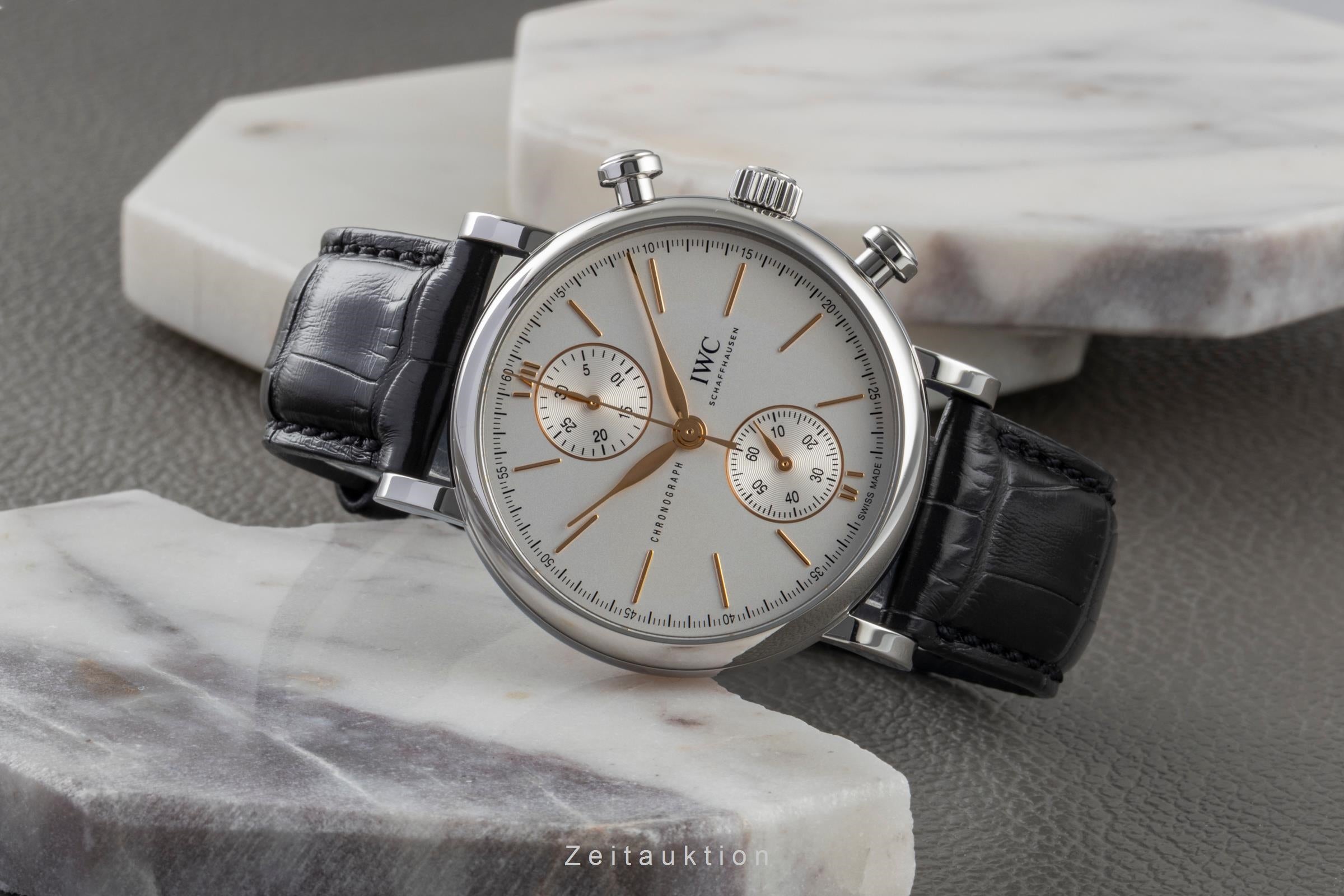 IWC Portofino cronógrafo acero automático reloj para caballeros IW391406 LP: 6800EUR  [2604618]
