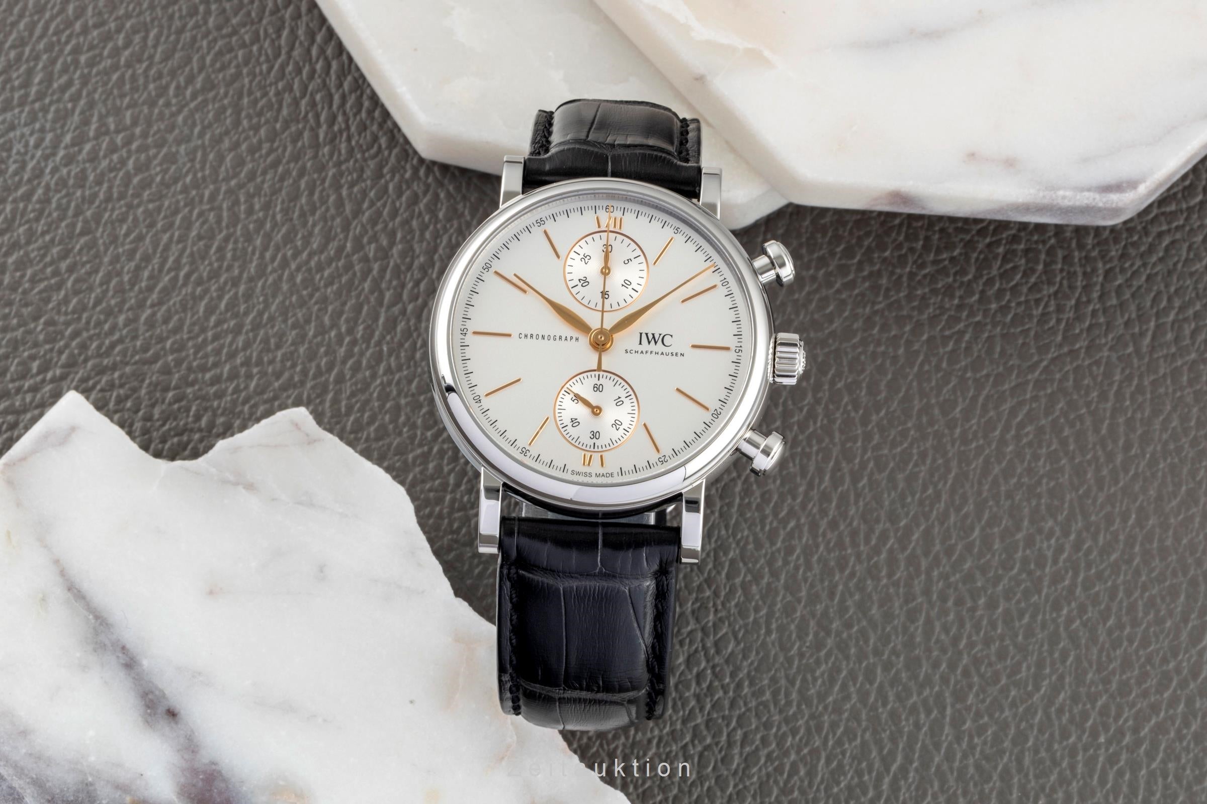 IWC Portofino cronógrafo acero automático reloj para caballeros IW391406 LP: 6800EUR  [2604618]