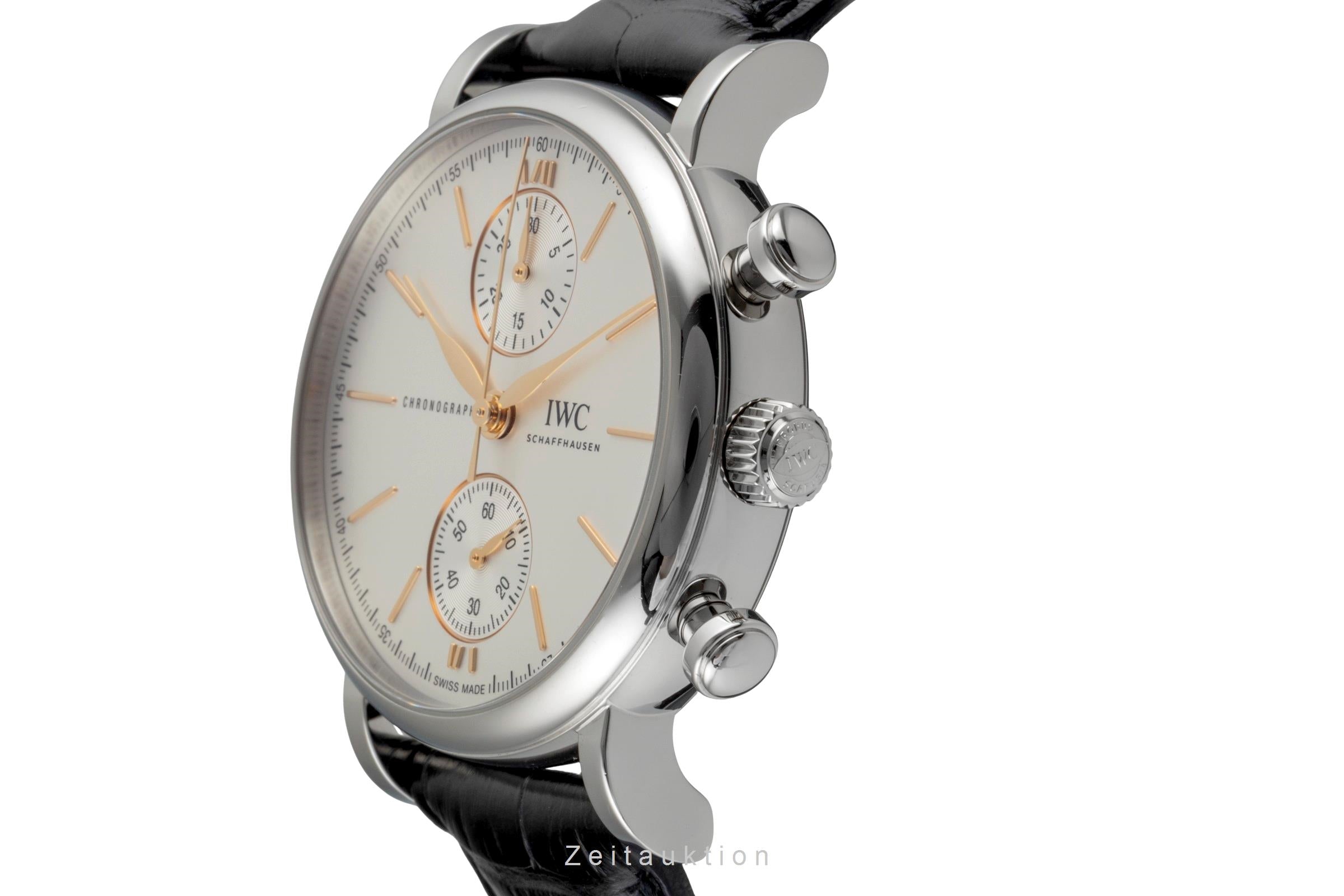IWC Portofino cronógrafo acero automático reloj para caballeros IW391406 LP: 6800EUR  [2604618]
