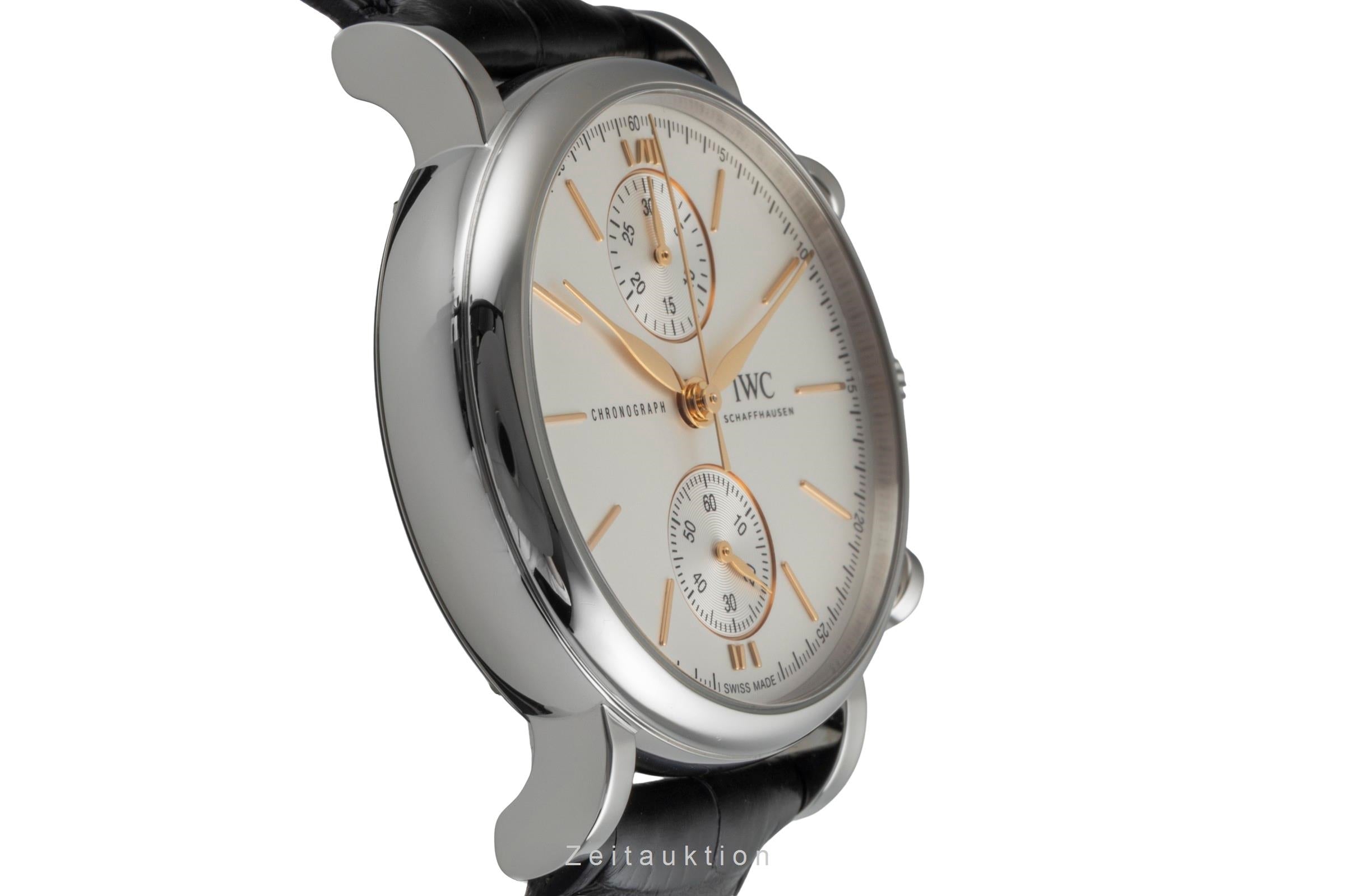 IWC Portofino cronógrafo acero automático reloj para caballeros IW391406 LP: 6800EUR  [2604618]