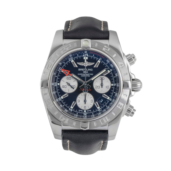 Breitling Chronomat 44 GMT chronographe acier automatique montre pour hommes AB042011/BB56  [2604621]