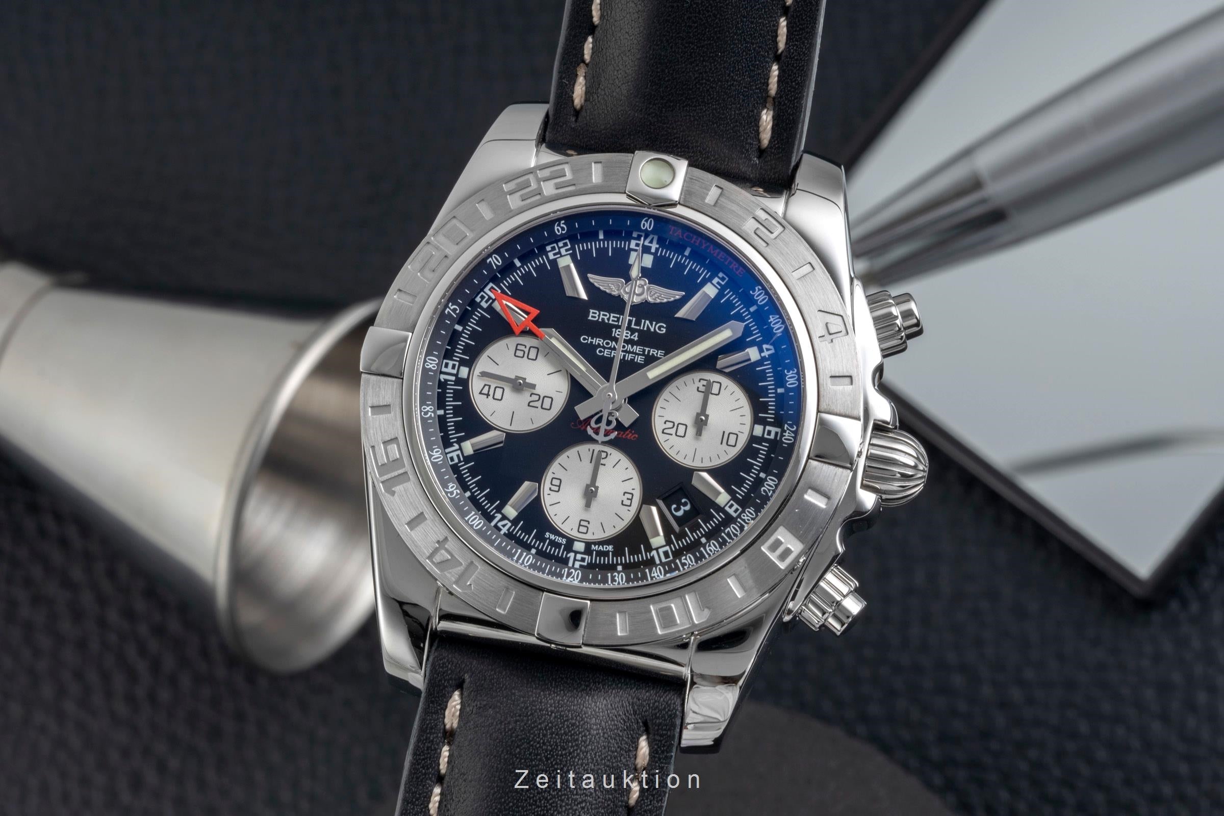 Breitling Chronomat 44 GMT chronographe acier automatique montre pour hommes AB042011/BB56  [2604621]