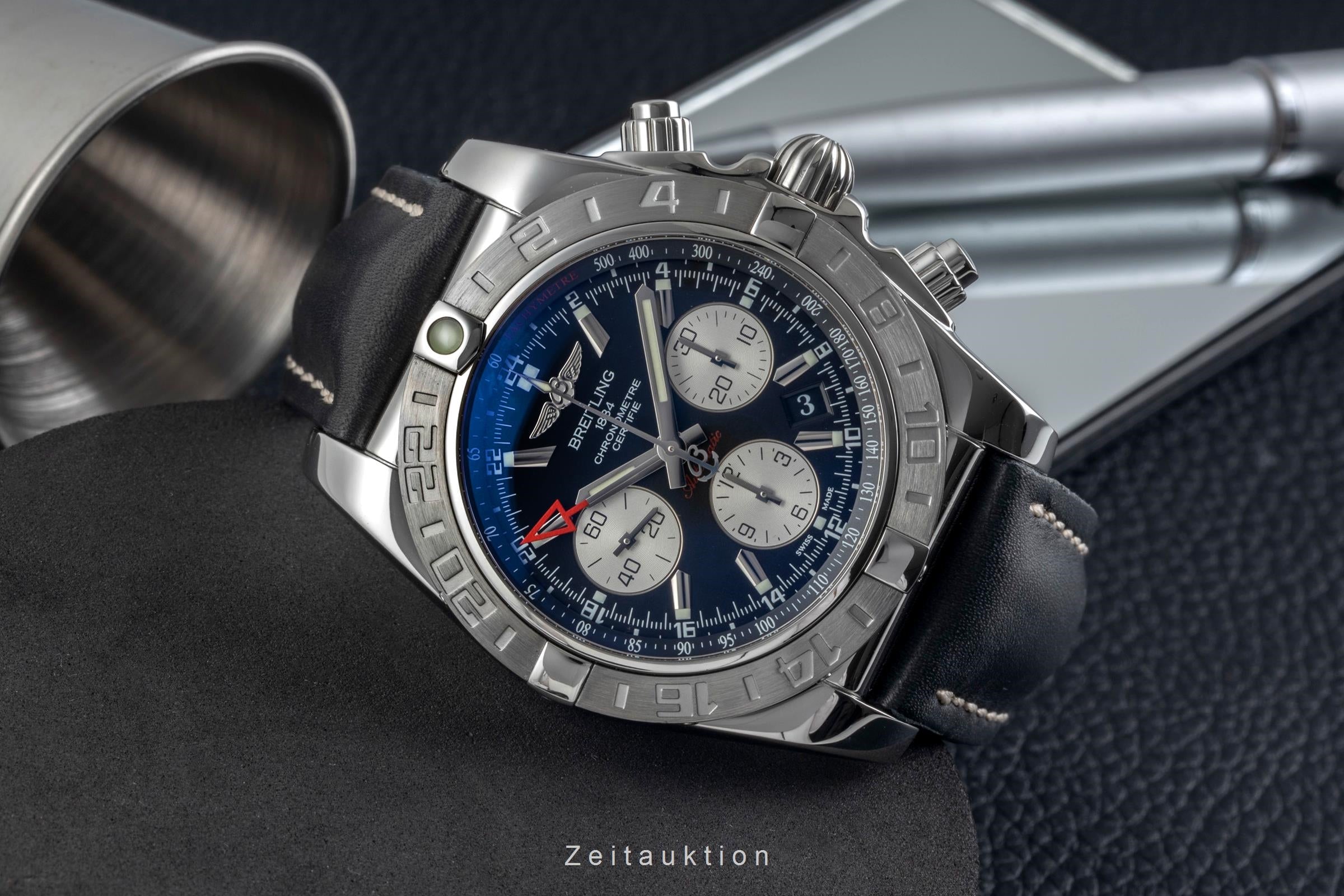 Breitling Chronomat 44 GMT chronographe acier automatique montre pour hommes AB042011/BB56  [2604621]
