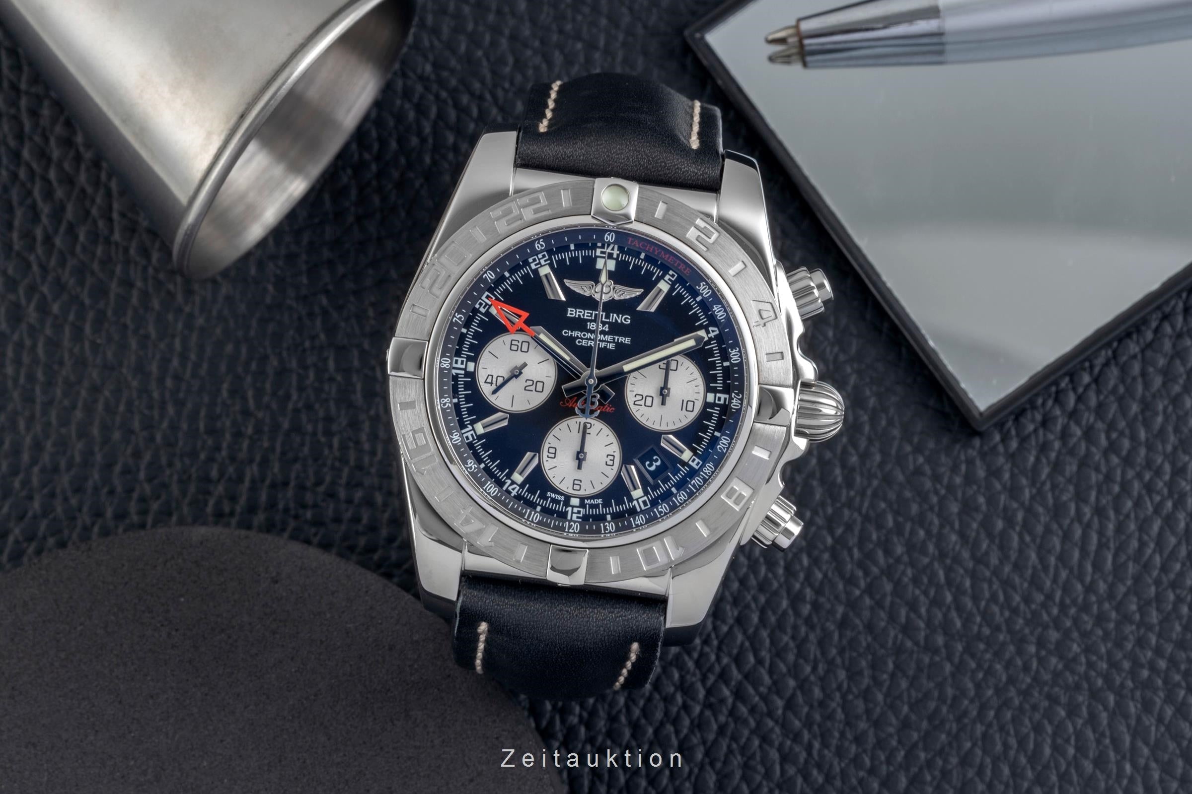 Breitling Chronomat 44 GMT chronographe acier automatique montre pour hommes AB042011/BB56  [2604621]