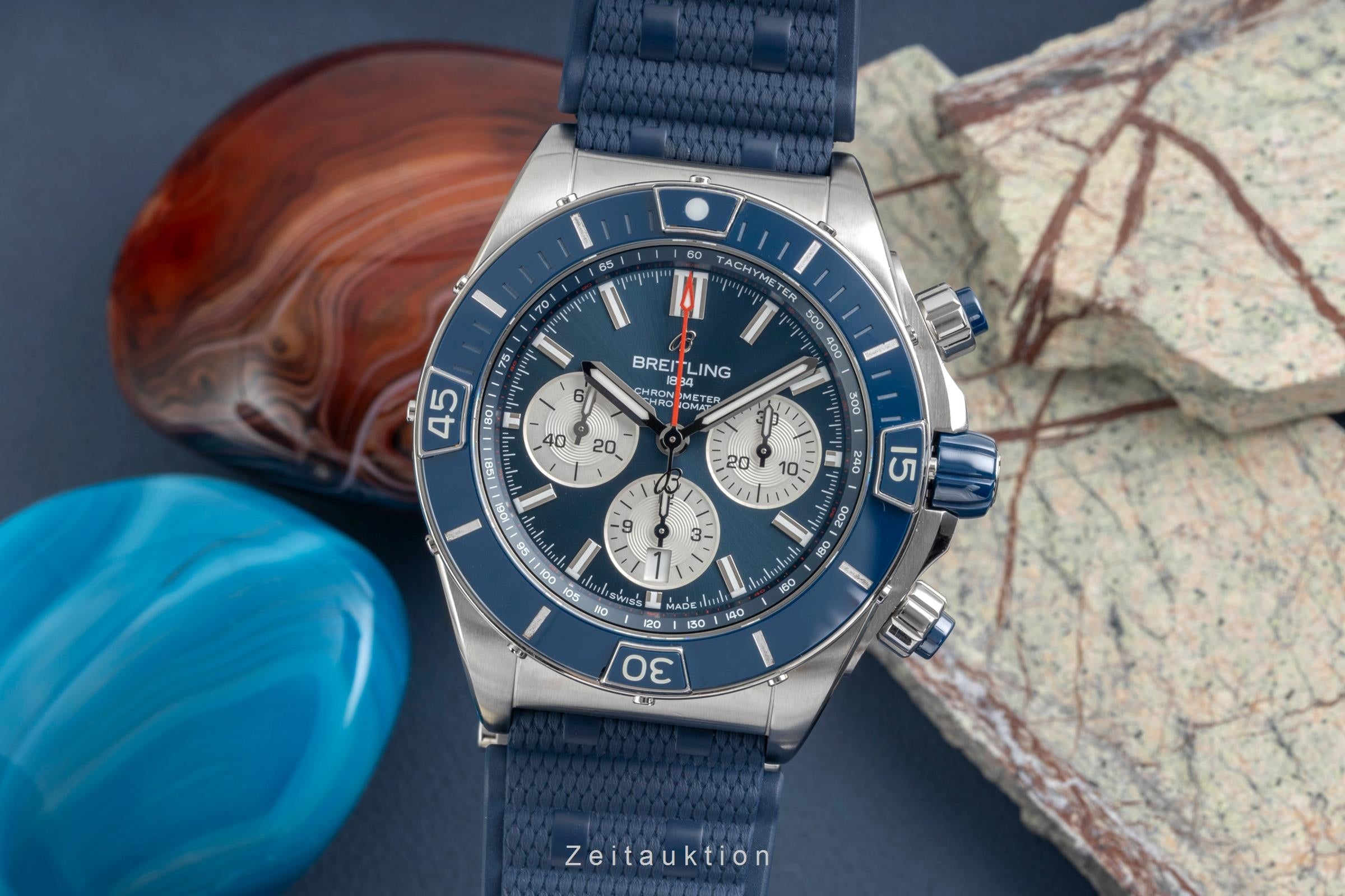 Breitling Chronomat 44 chronographe acier automatique montre pour hommes AB0136161C1S1 LP: 10200EUR  [2604622]
